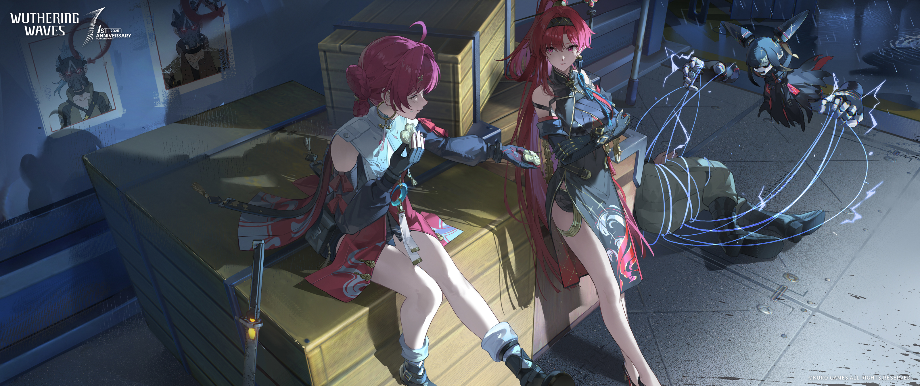 Wuthering Waves: Danjin and Yinlin in a Storage Area HD Wallpaper