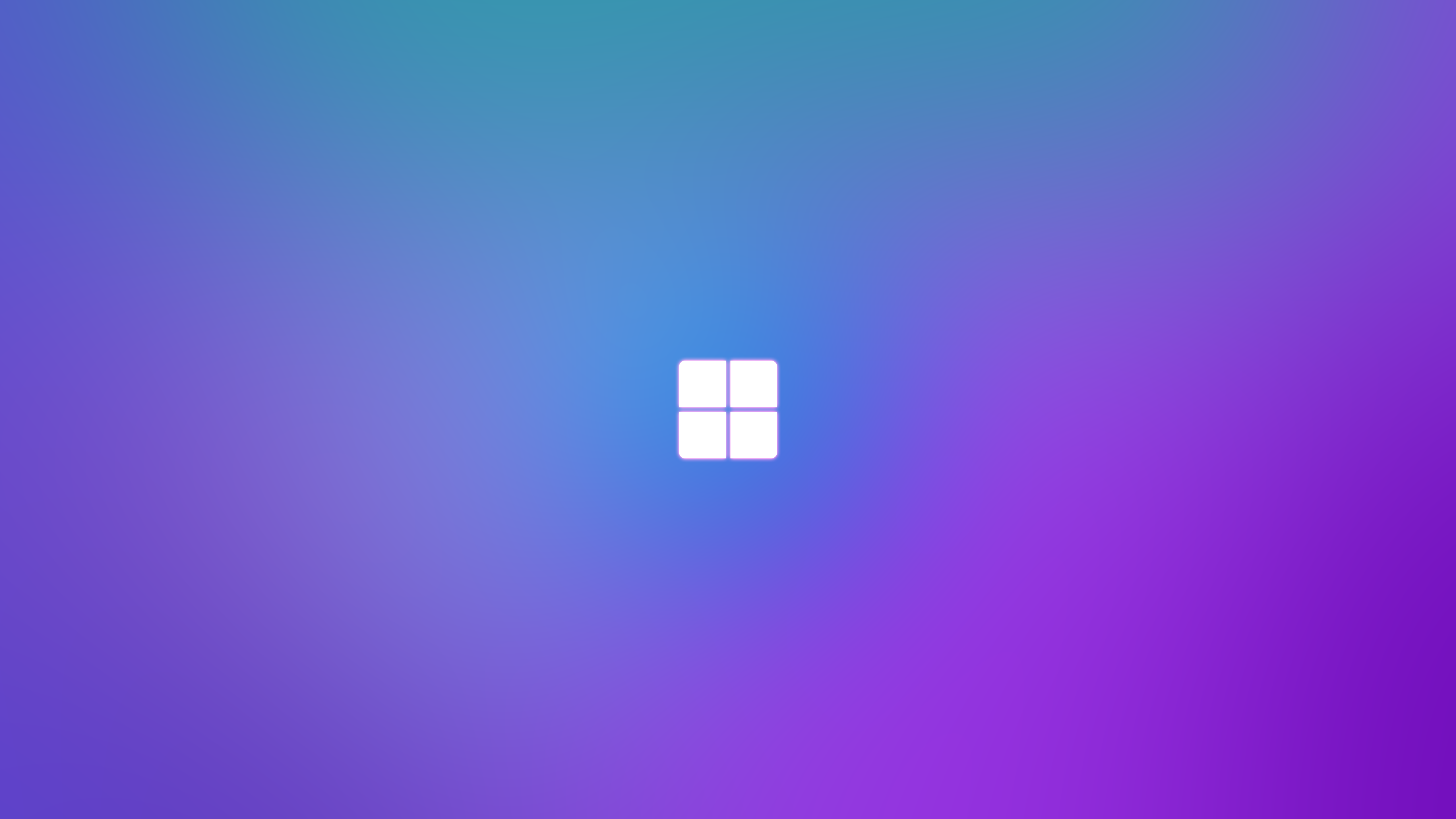 Windows 11 logo on a blurred gradient background HD Wallpaper