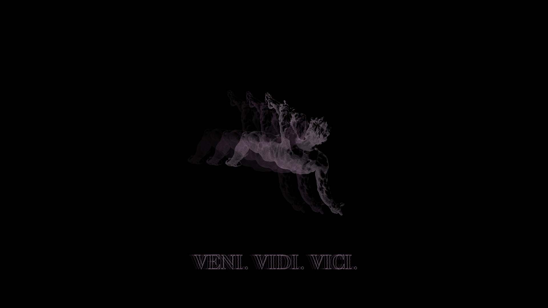 Veni Vidi Vici Latin Quote and Fallen Angel HD Wallpaper