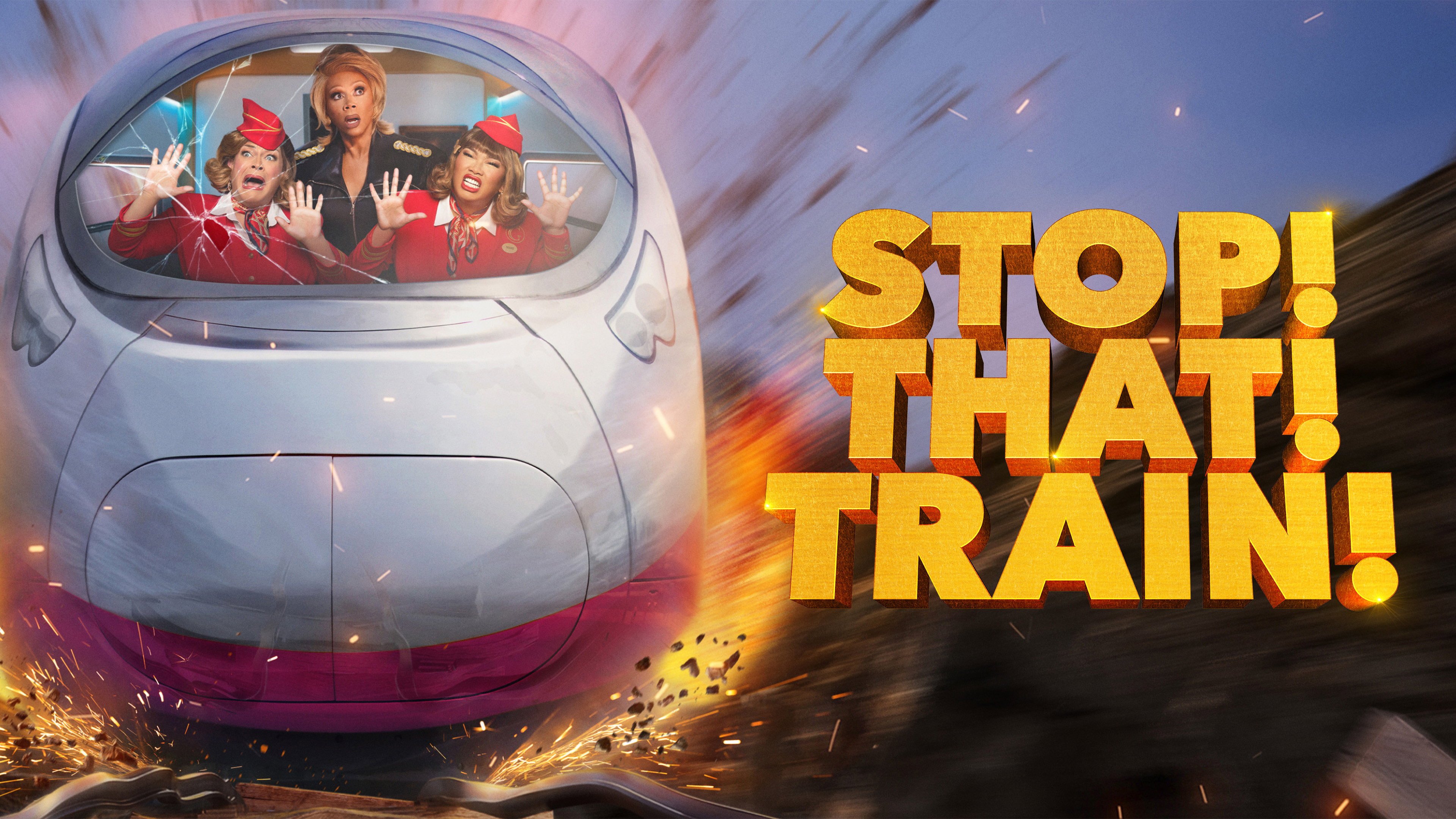 Stop! That! Train! movie poster featuring RuPaul HD Wallpaper