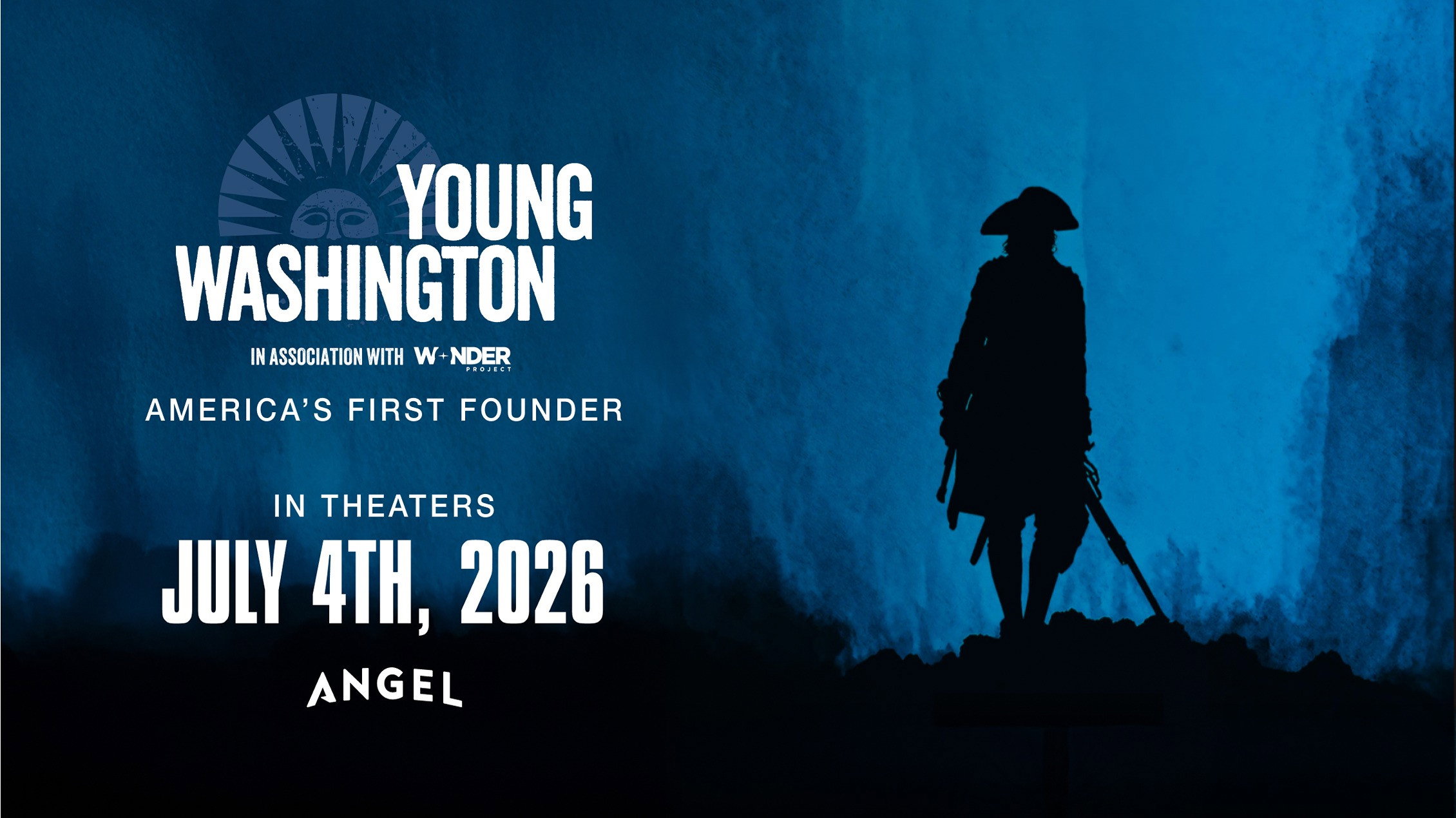 Young Washington Movie Poster with Silhouette of George Washington HD Wallpaper
