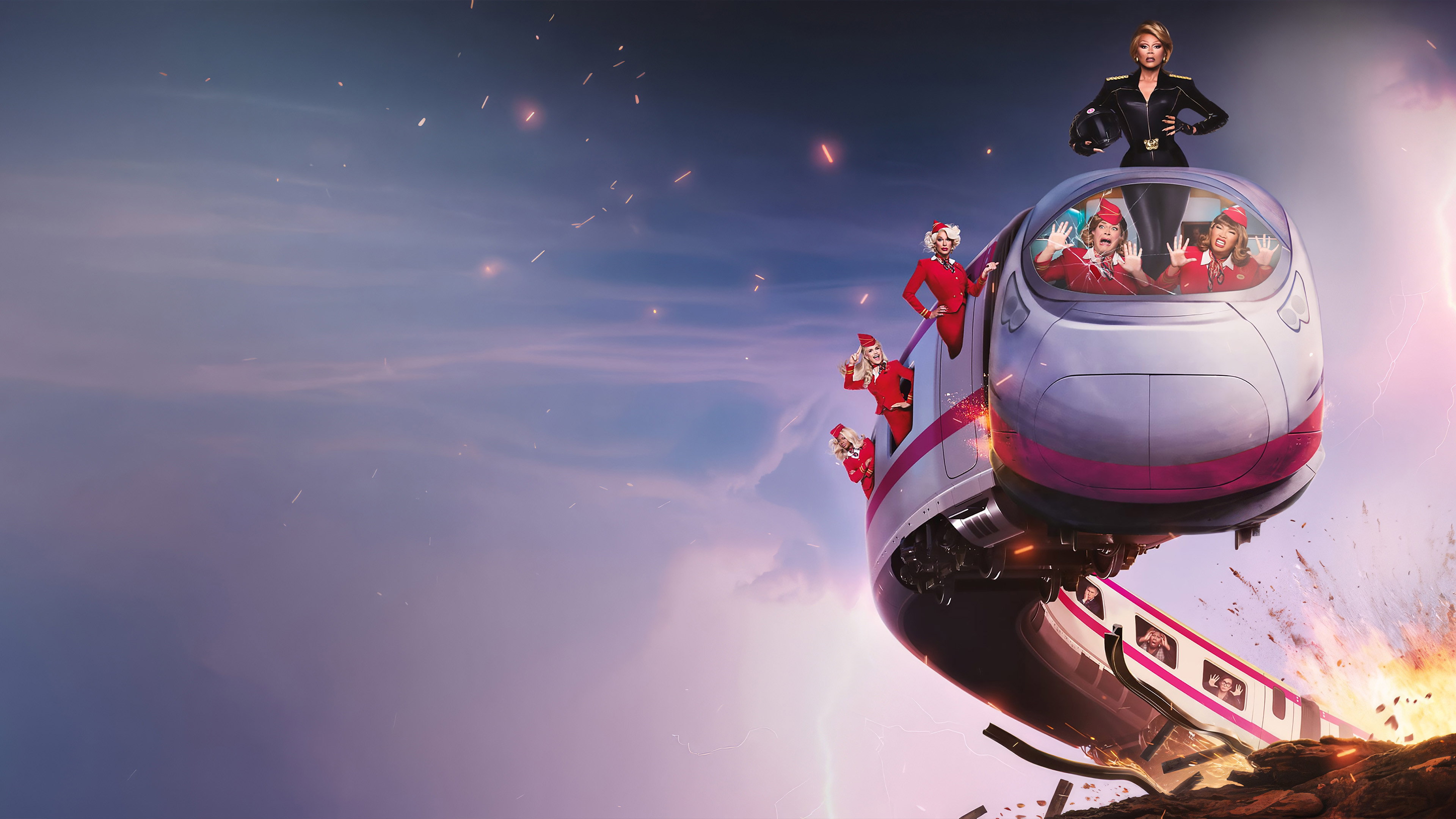 RuPaul in Stop! That! Train! Movie Backdrop HD Wallpaper