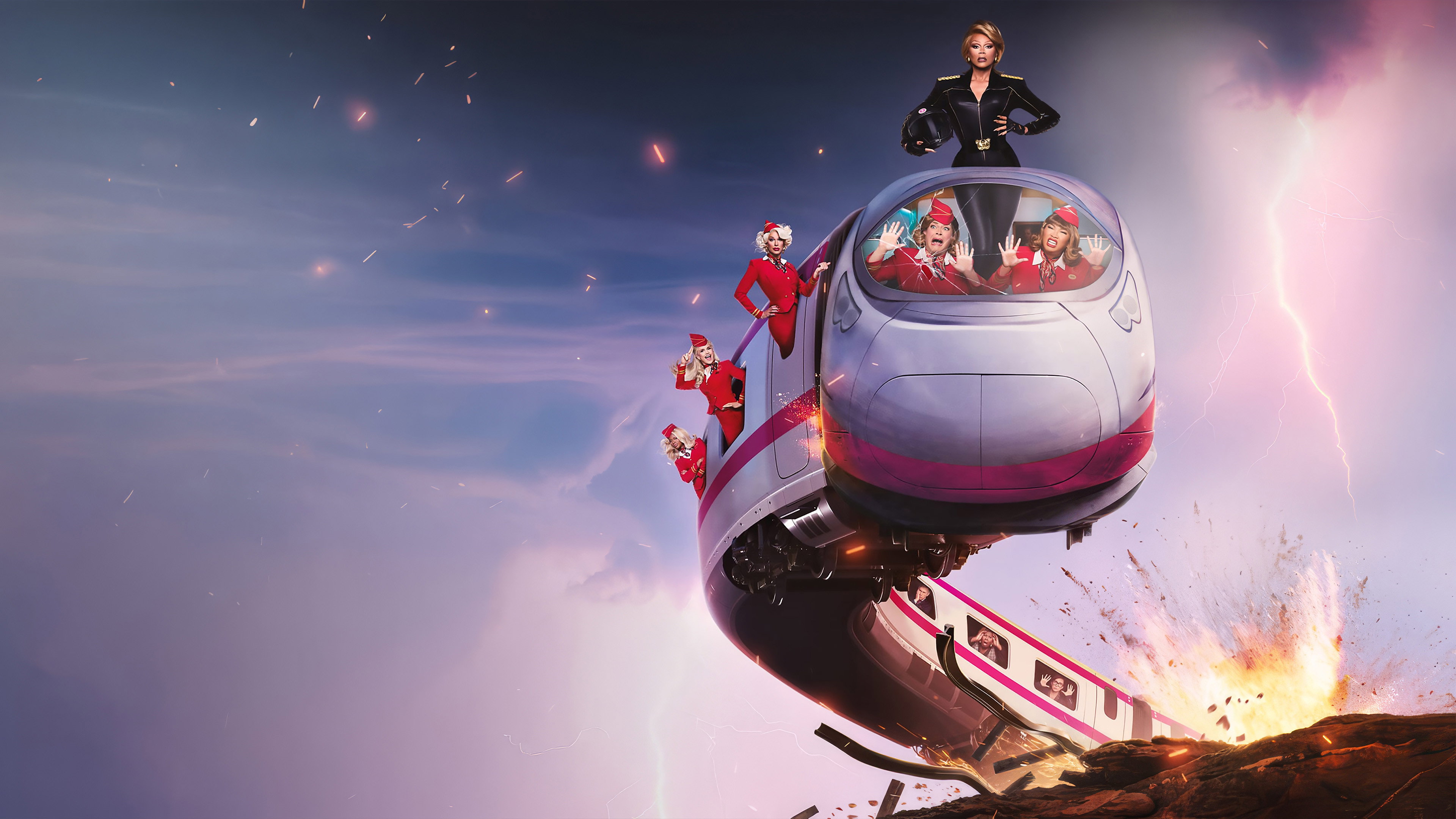 RuPaul in Stop! That! Train! Movie Backdrop HD Wallpaper