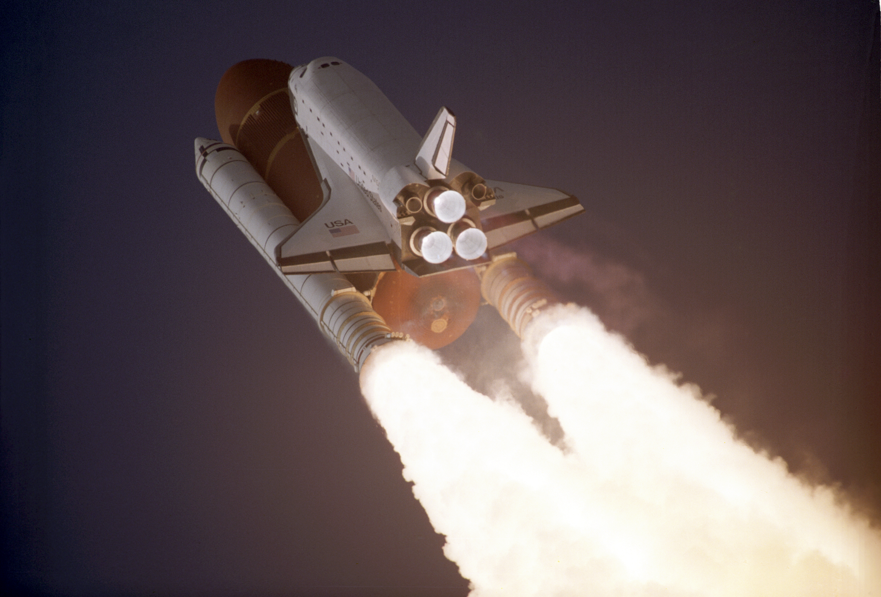 NASA Space Shuttle Launching Into the Sky HD Wallpaper