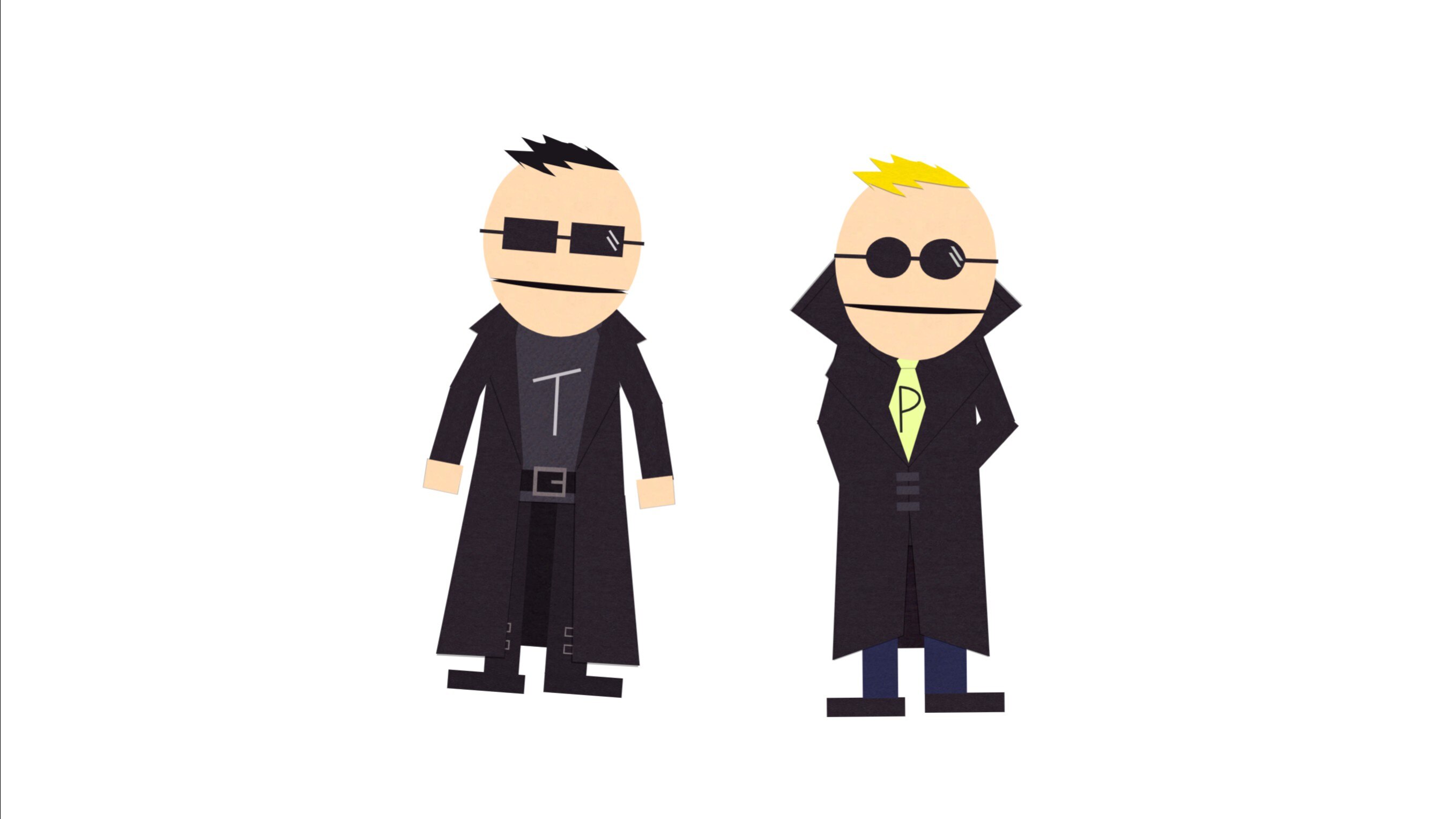 Terrance and Phillip from South Park in Matrix Outfits HD Wallpaper