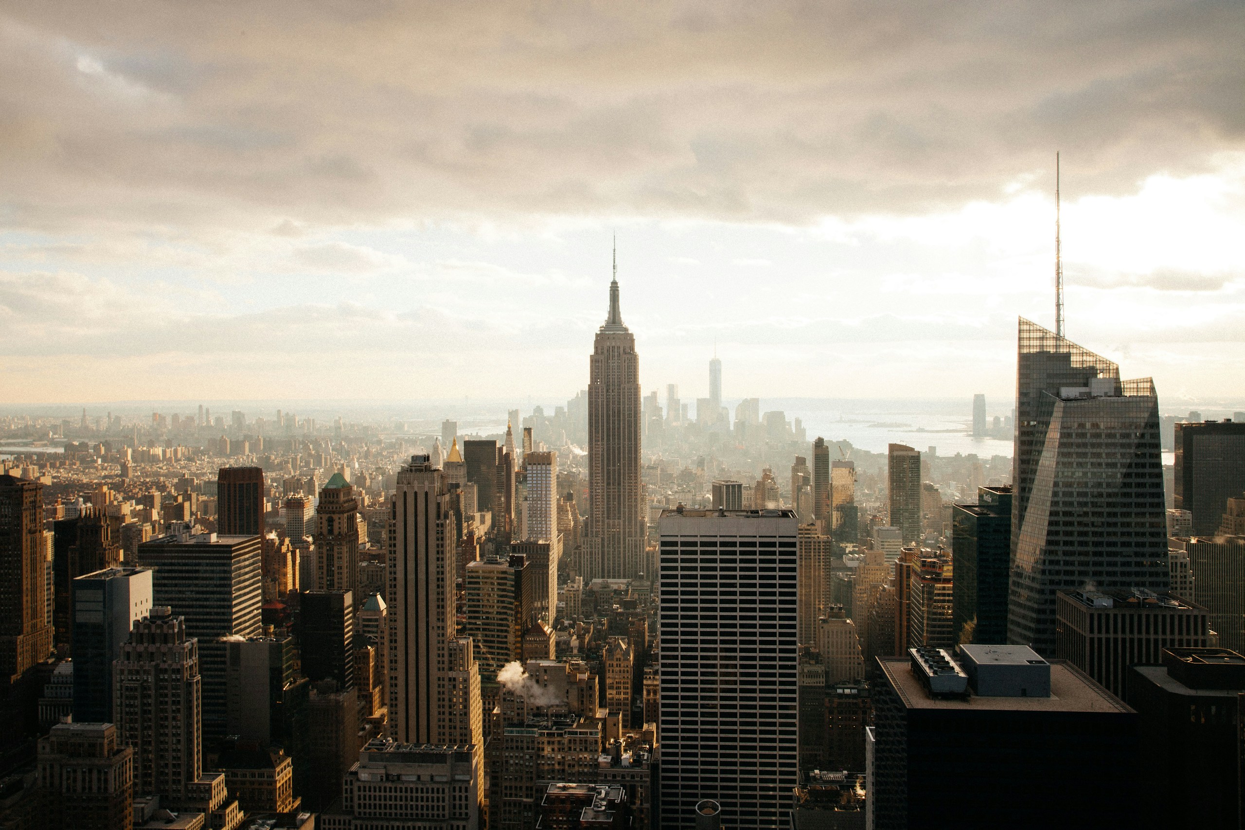New York City Skyline with Empire State Building HD Wallpaper