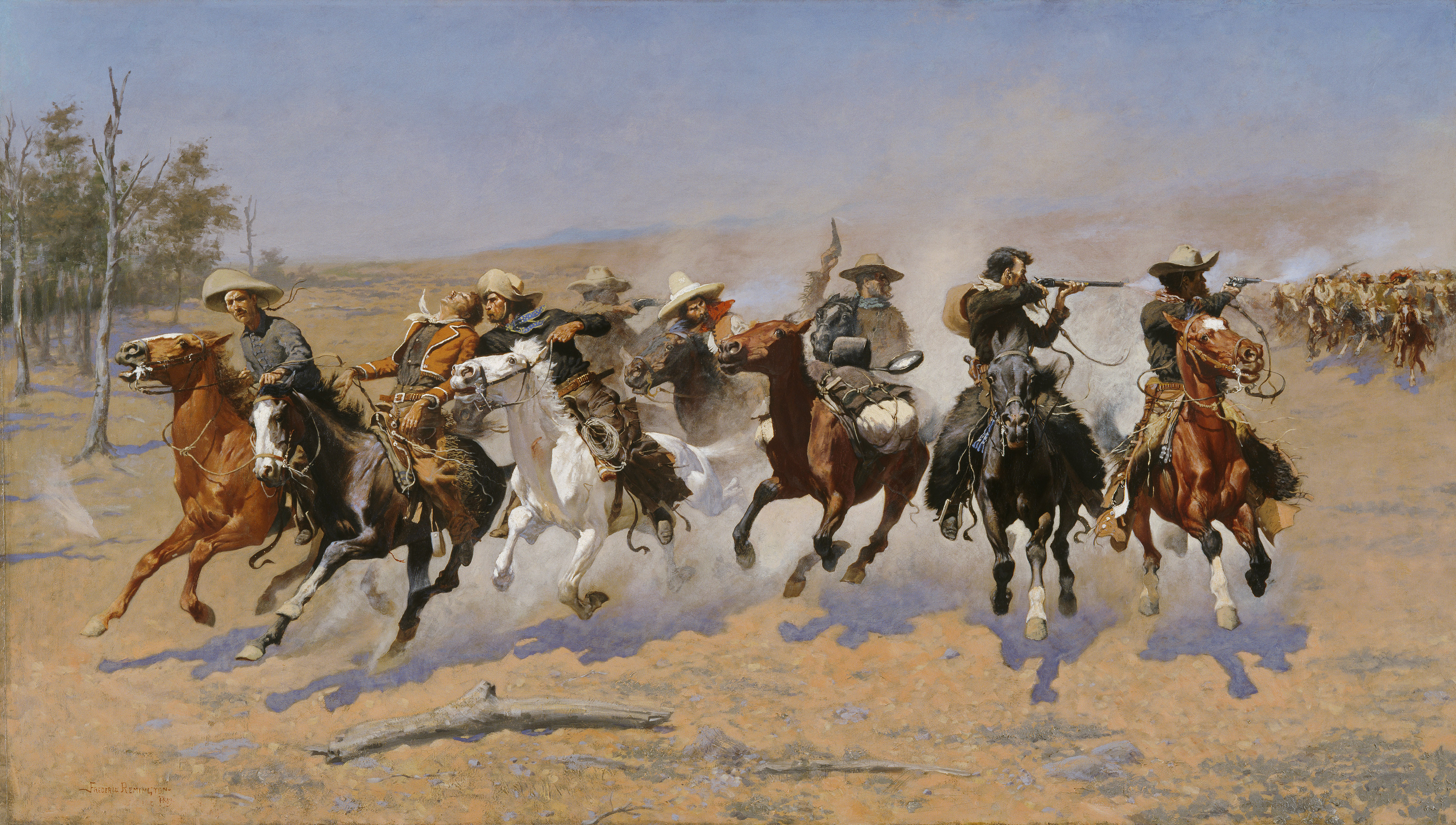 A Dash for the Timber by Frederic Remington HD Wallpaper
