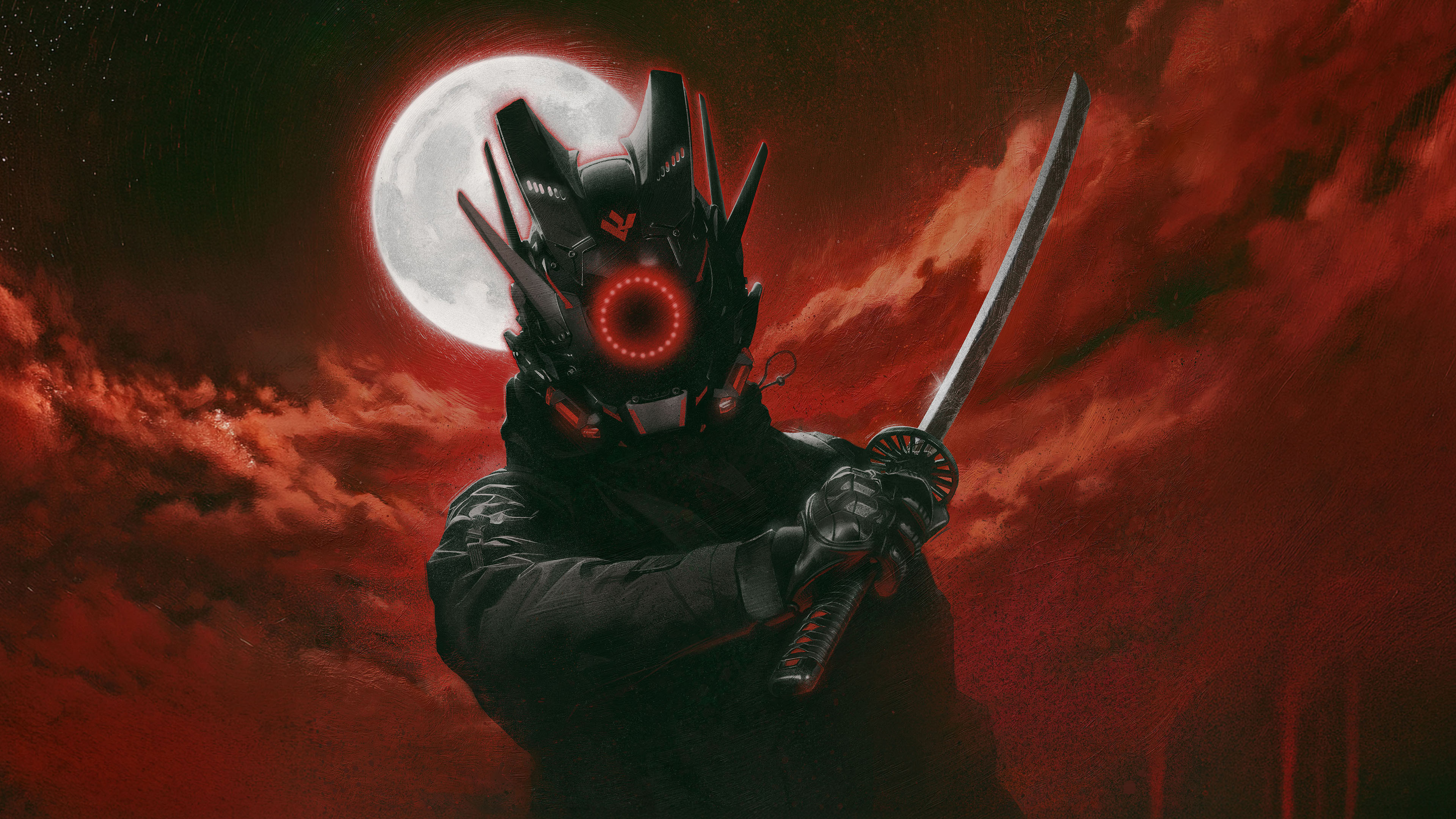 Futuristic Cyber Samurai from Rave HD Wallpaper