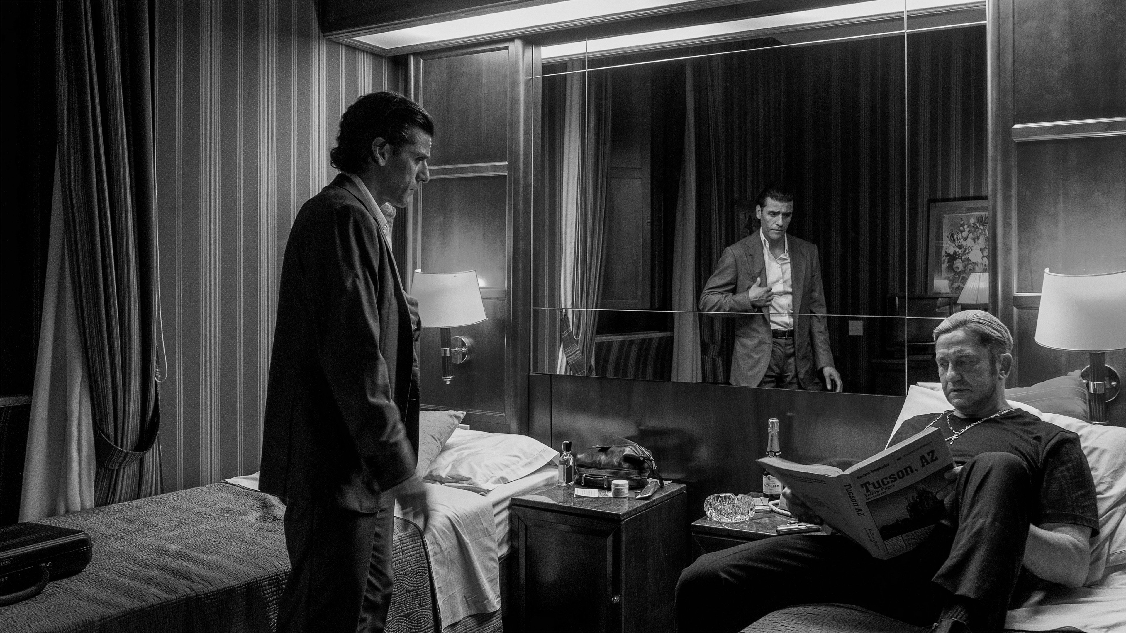 Oscar Isaac and Gerard Butler in In the Hand of Dante HD Wallpaper