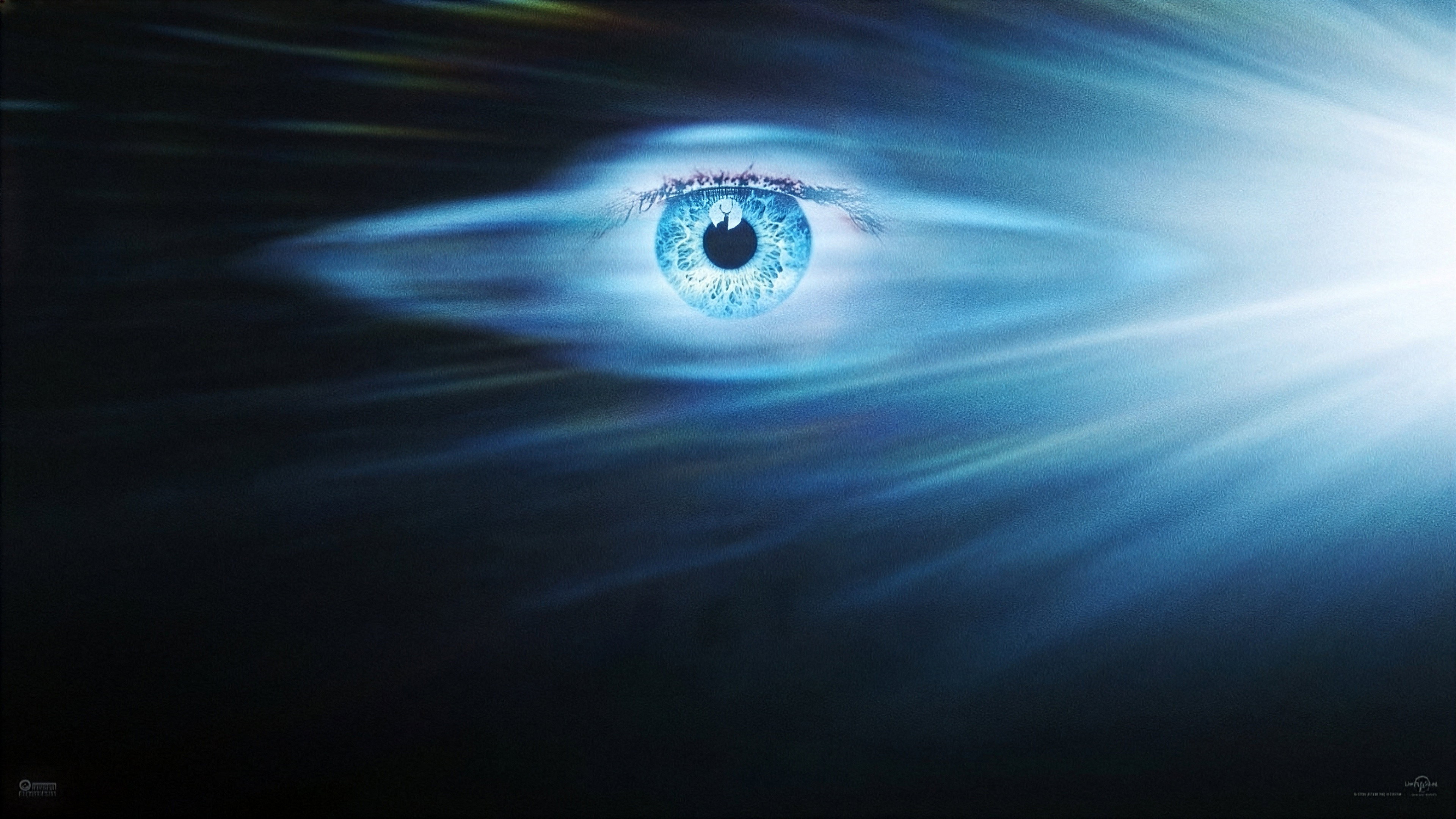 Glowing blue eye from Disclosure Day HD Wallpaper