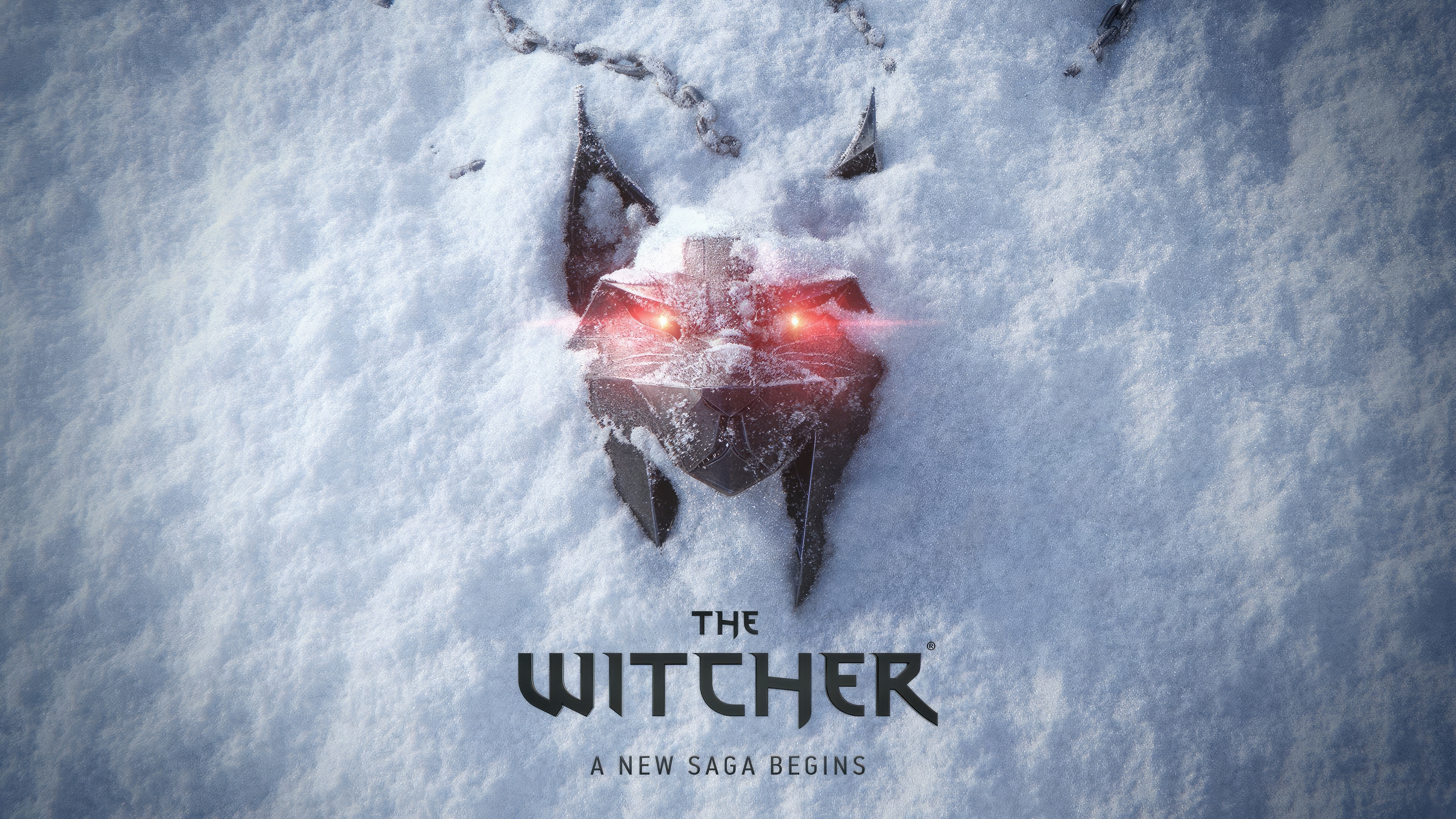 The Witcher Lynx Medallion in Snow Teaser Poster HD Wallpaper