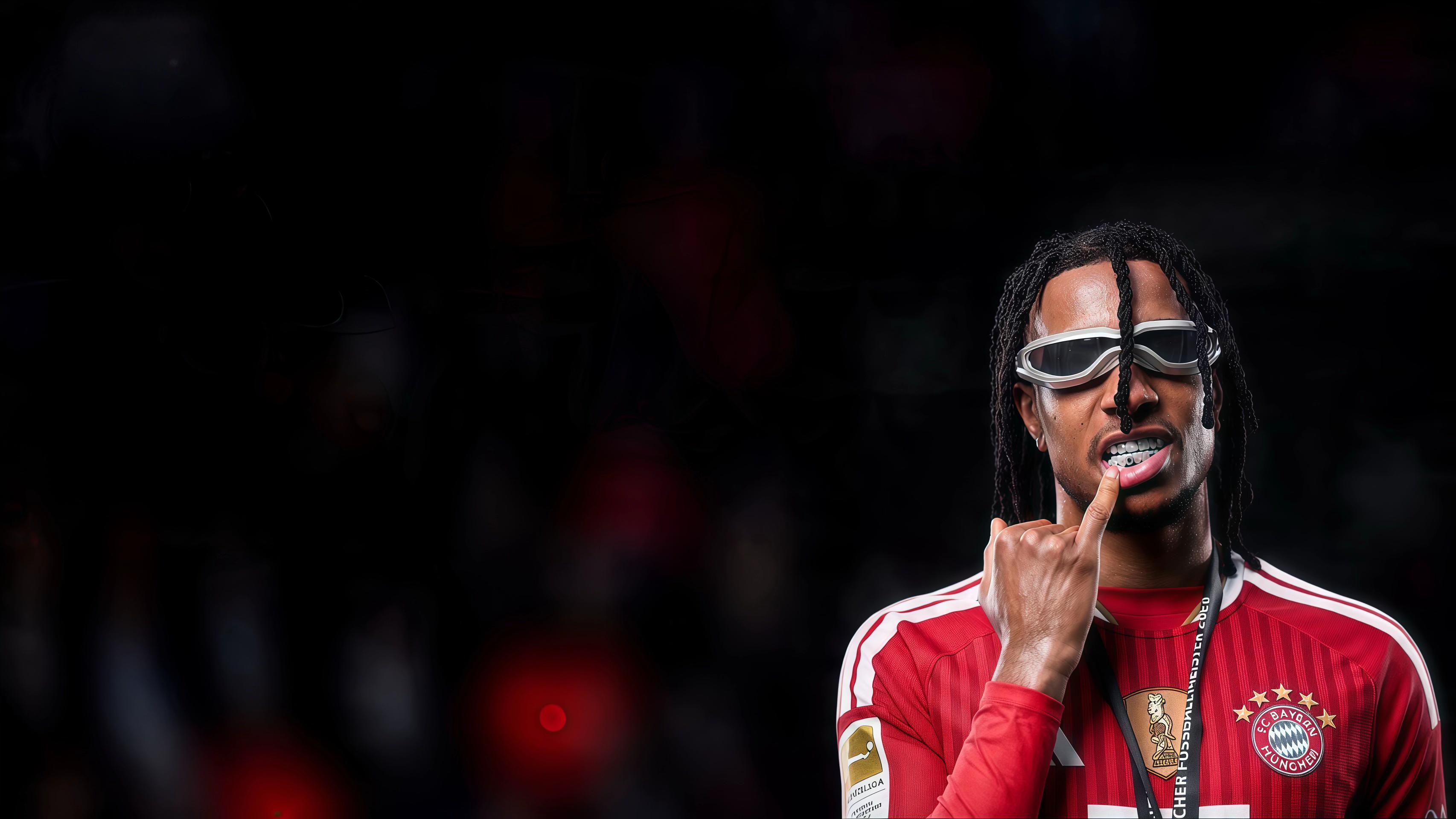 Leroy Sané of FC Bayern Munich Wearing Sunglasses HD Wallpaper