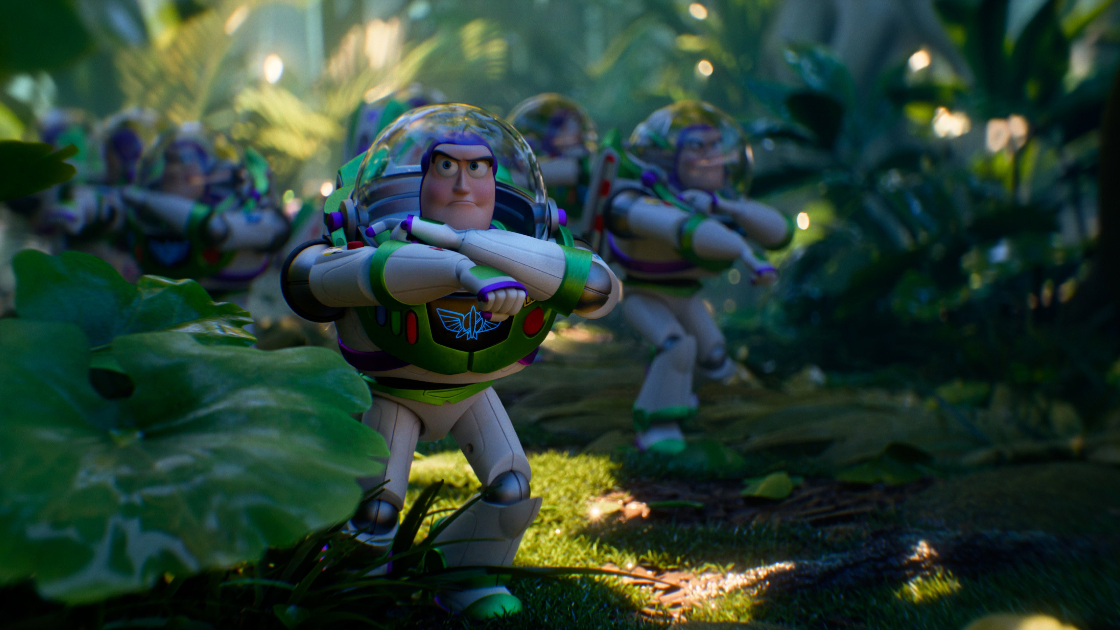 Buzz Lightyear army in a jungle from Toy Story 5 HD Wallpaper