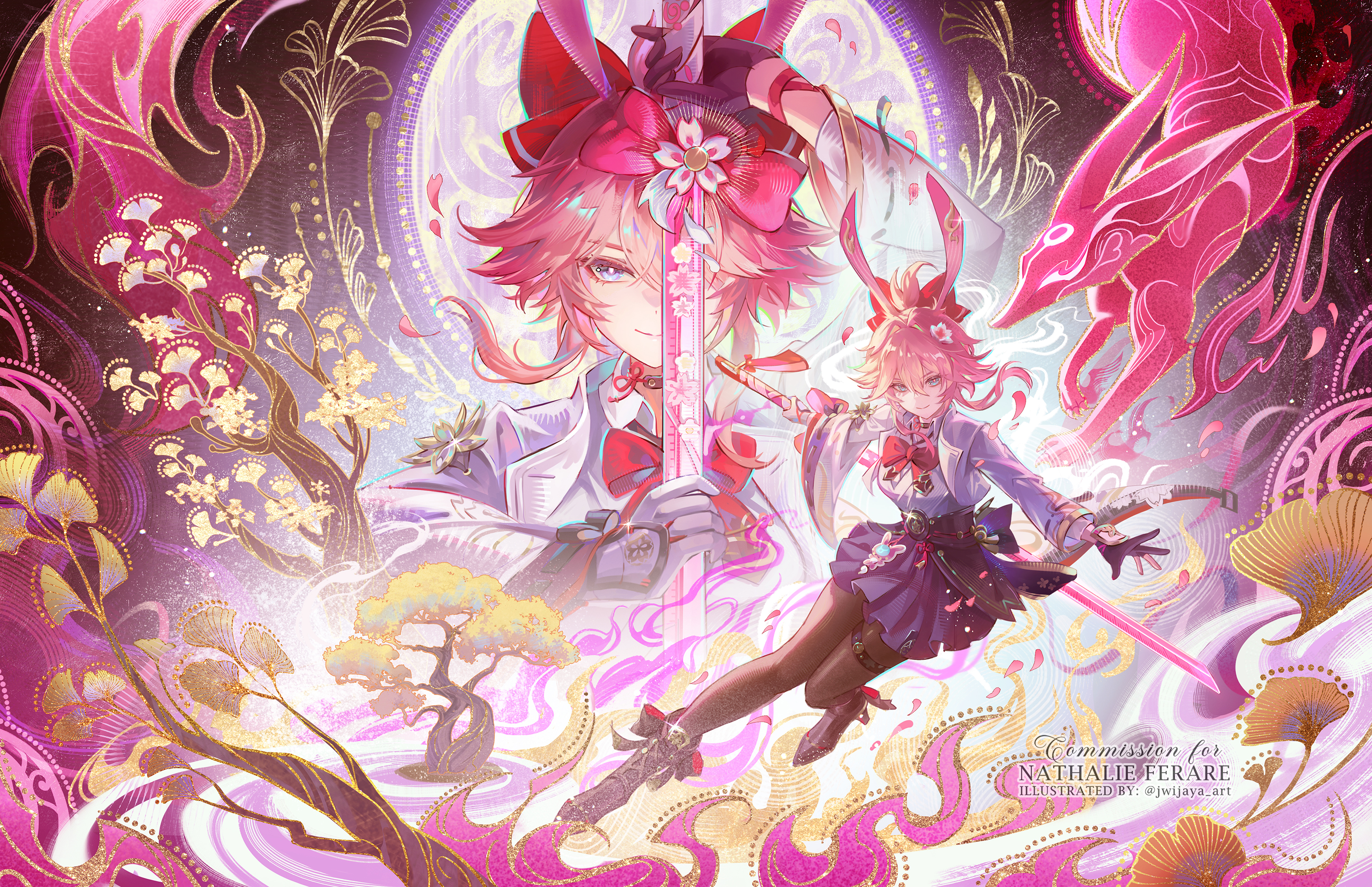 Yae Sakura from Honkai Impact 3rd Fanart HD Wallpaper