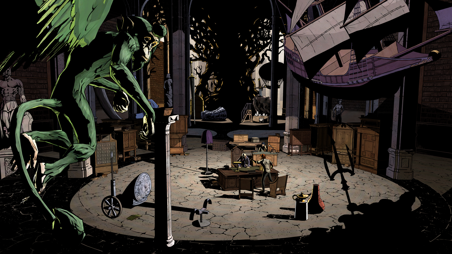 Bigby Wolf and Bufkin in The Wolf Among Us HD Wallpaper