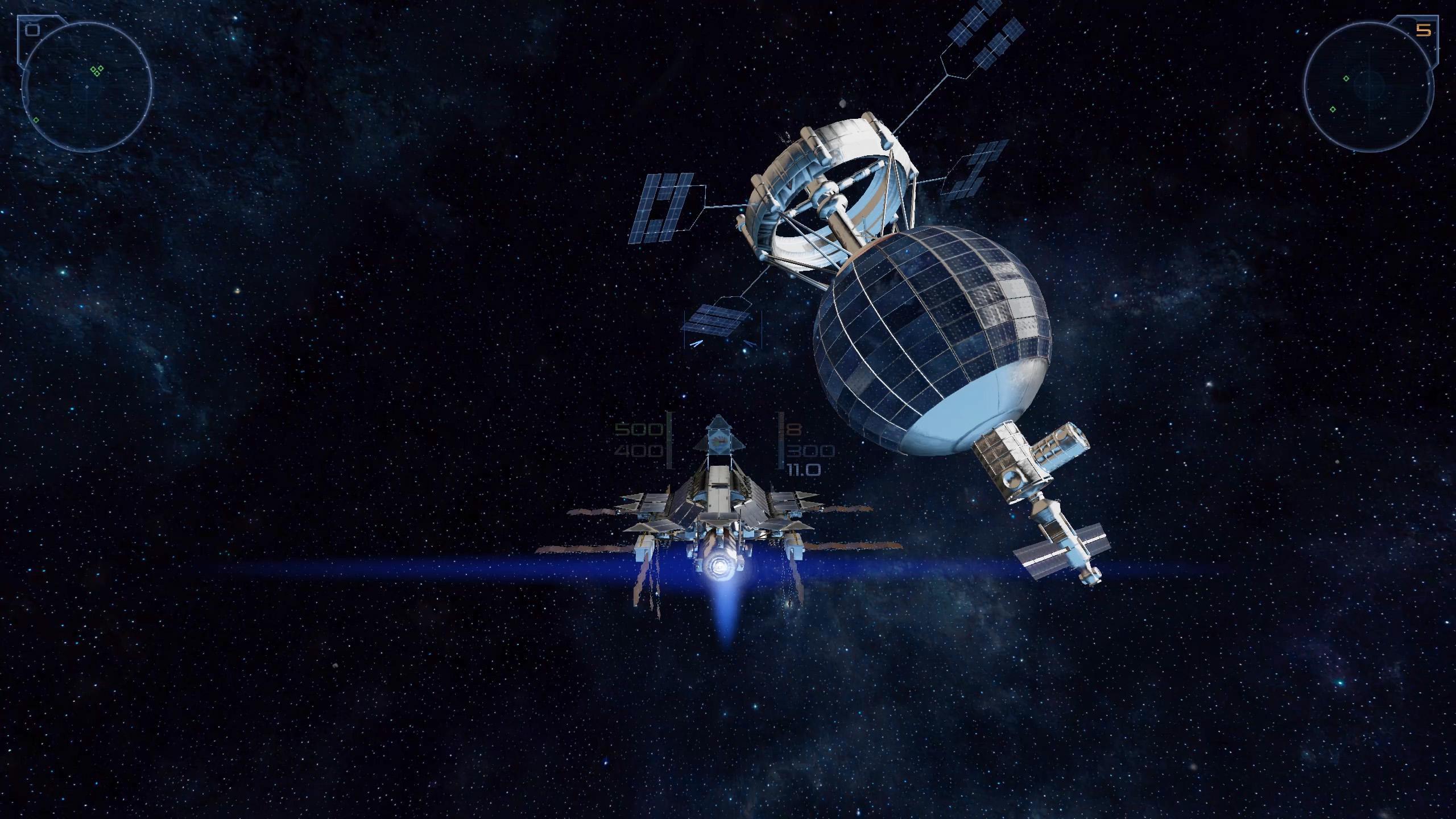 Spaceship and Space Station in Iron Sky: Invasion HD Wallpaper