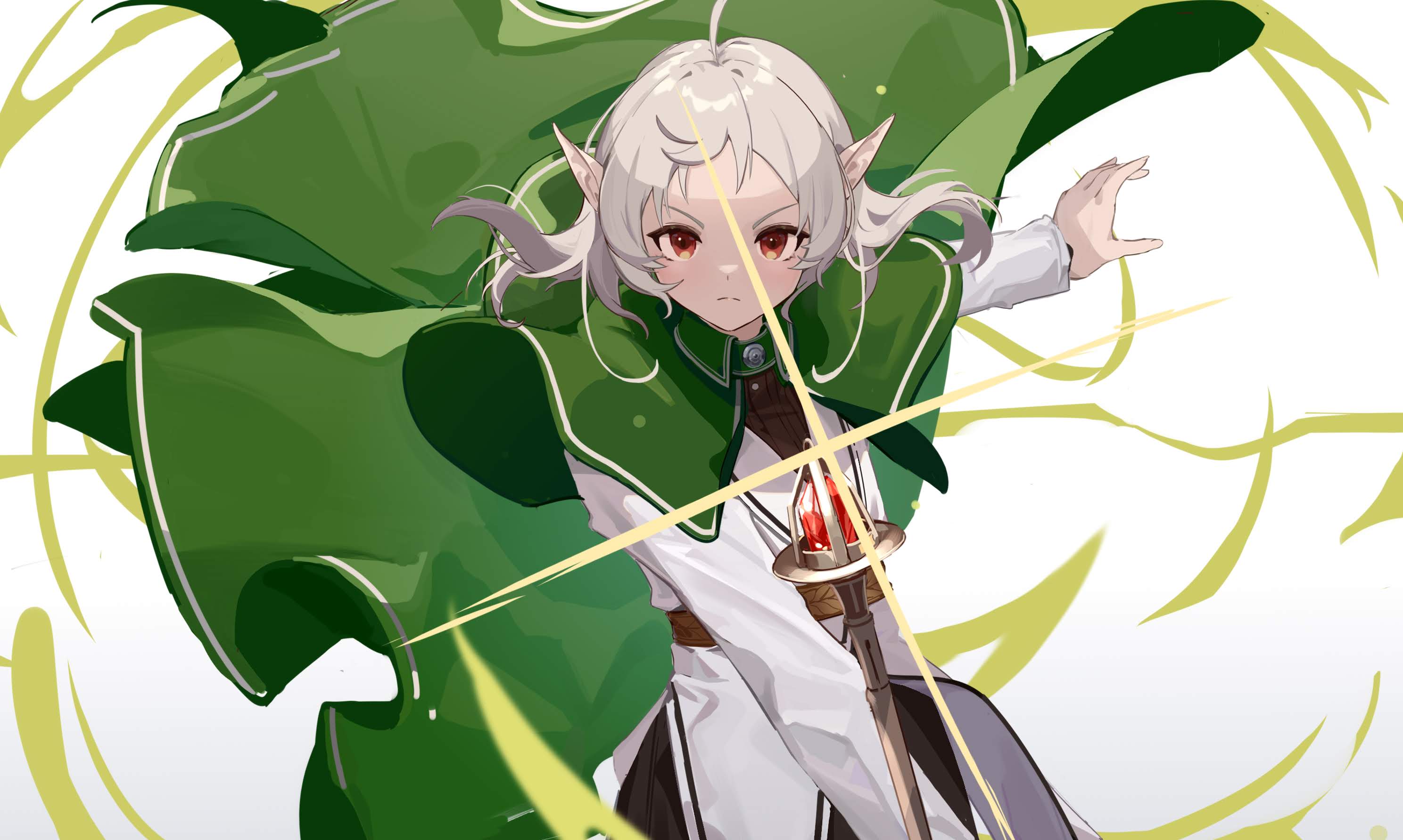 Sylphiette from Mushoku Tensei casting magic HD Wallpaper