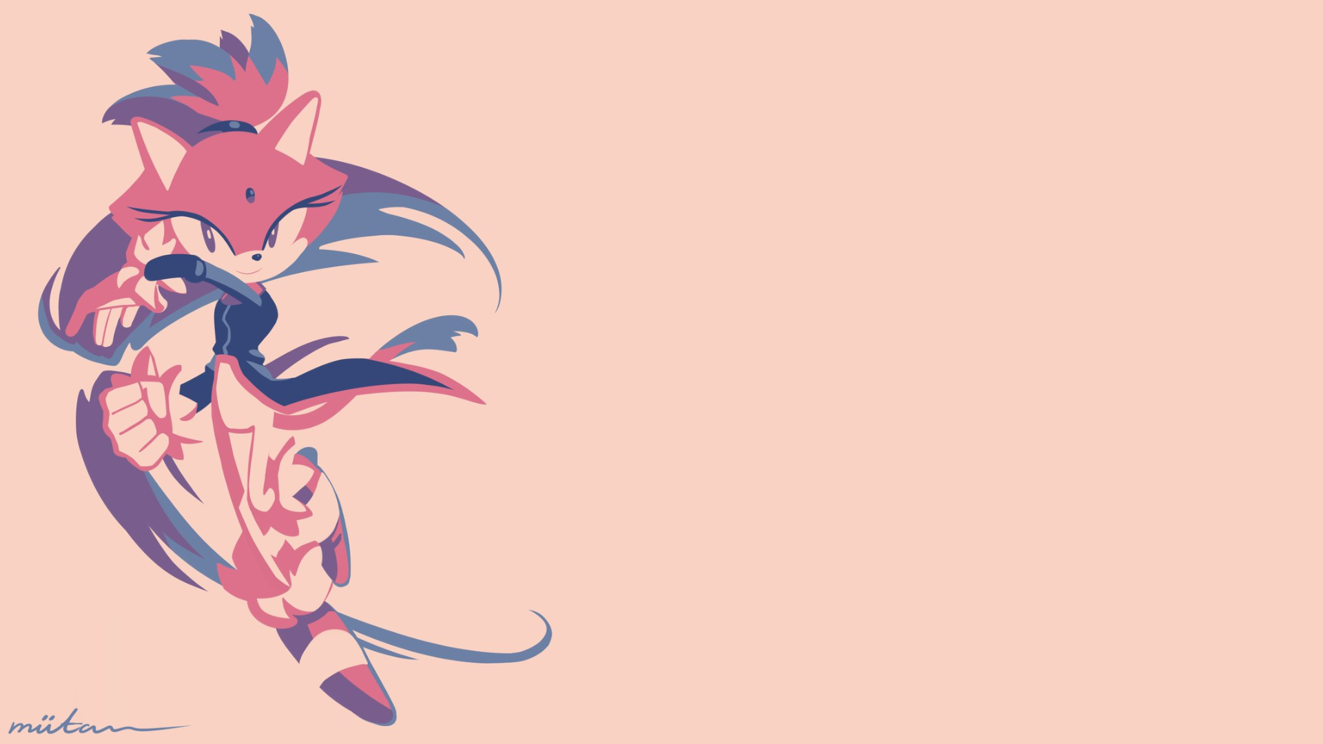 Blaze the Cat from Sonic the Hedgehog HD Wallpaper