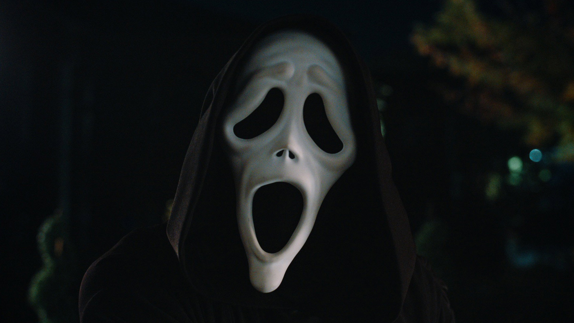 Ghostface in black hood from the Scream franchise HD Wallpaper