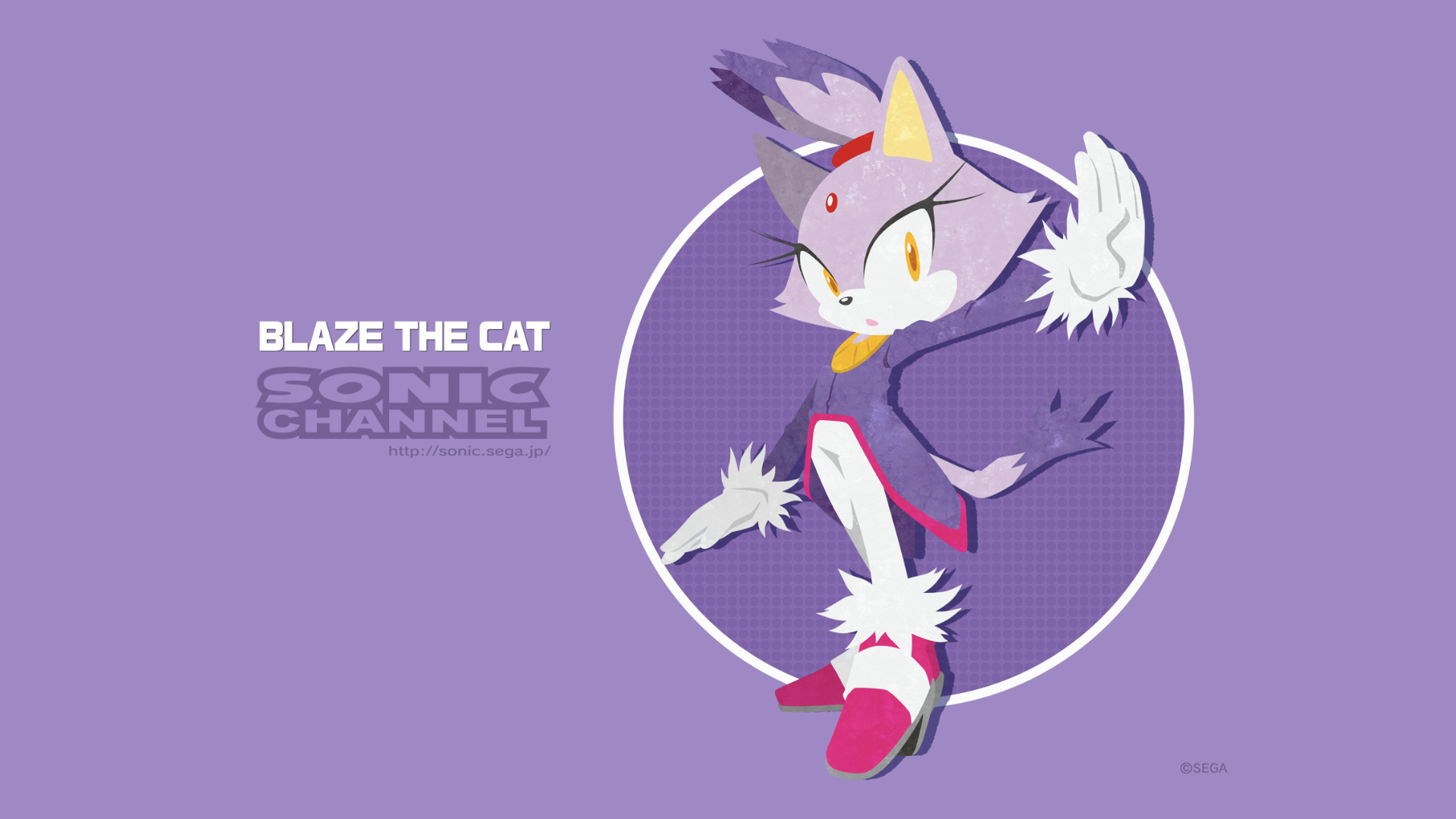 Blaze the Cat from Sonic the Hedgehog HD Wallpaper