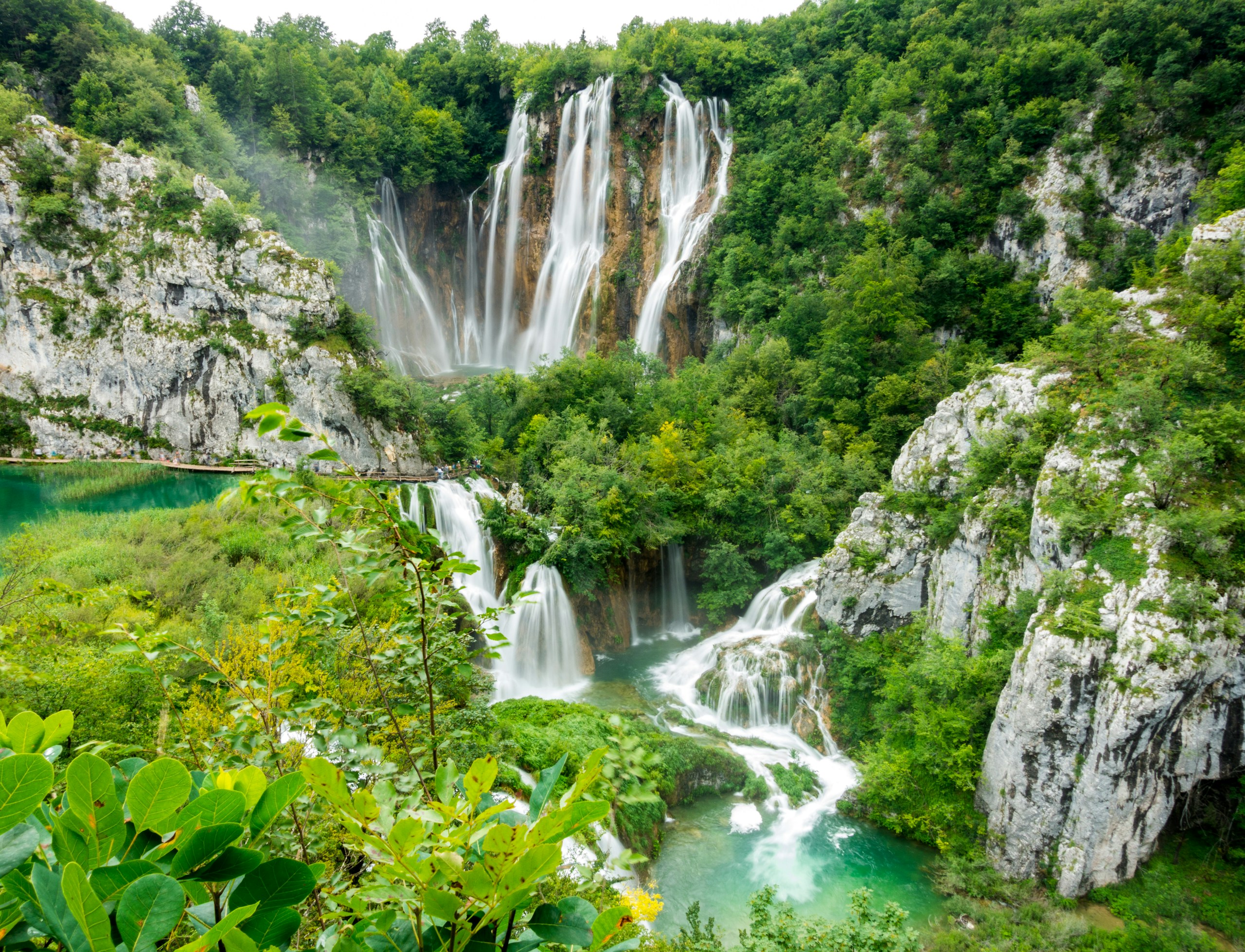 Waterfalls in Plitvice Lakes National Park Croatia HD Wallpaper