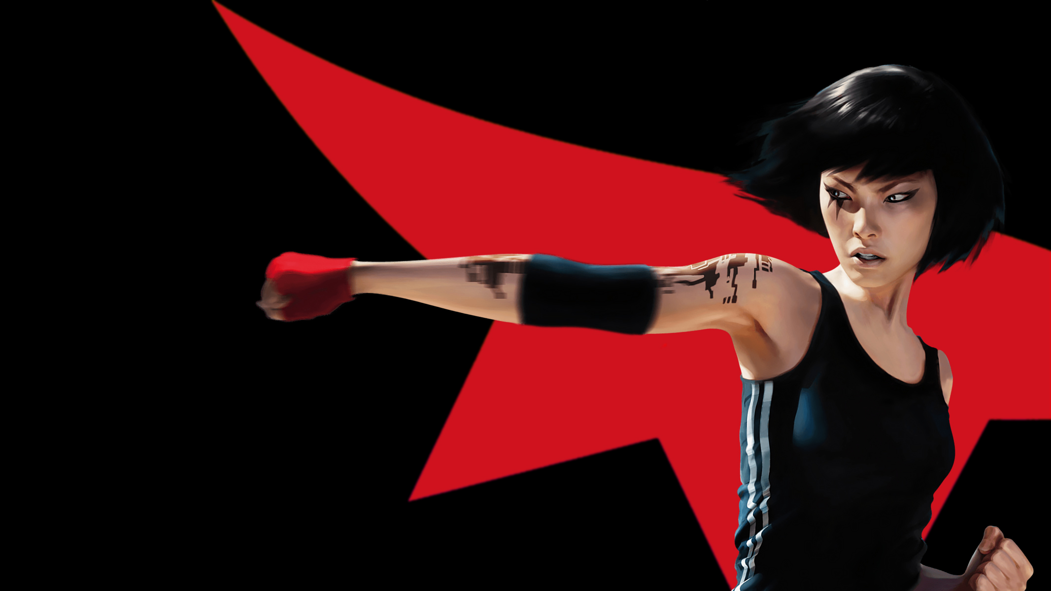 Faith Connors punching from Mirror's Edge HD Wallpaper