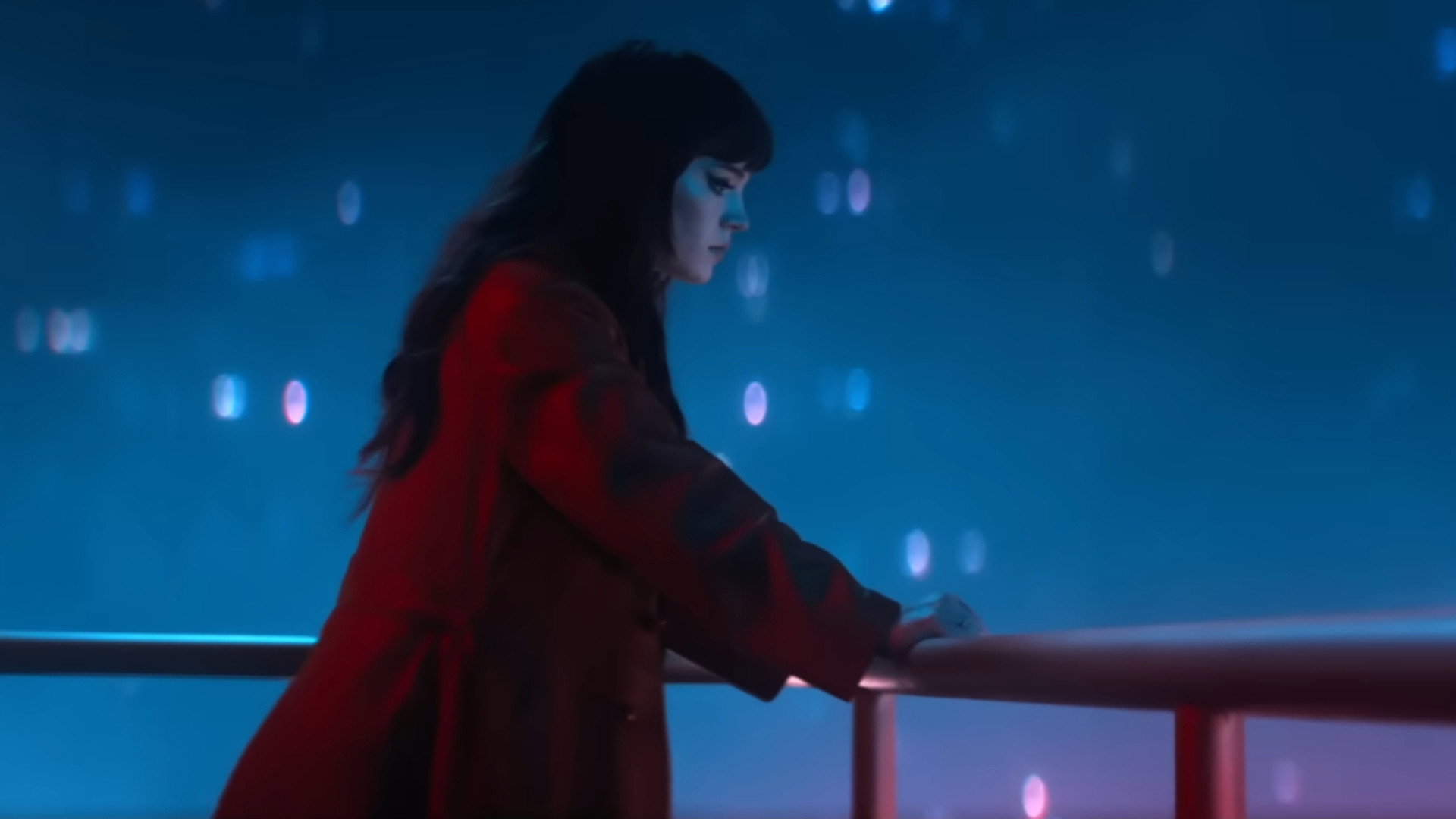 Joi from Blade Runner 2049 on a Balcony HD Wallpaper