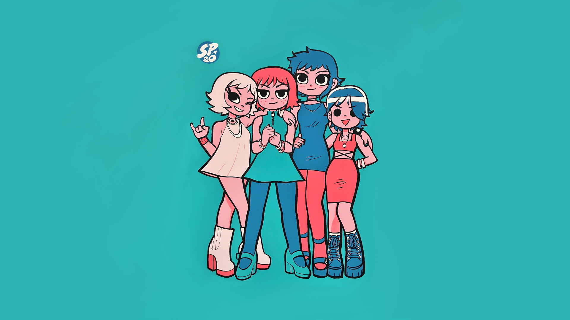 Envy, Kim, Ramona, and Knives from Scott Pilgrim HD Wallpaper