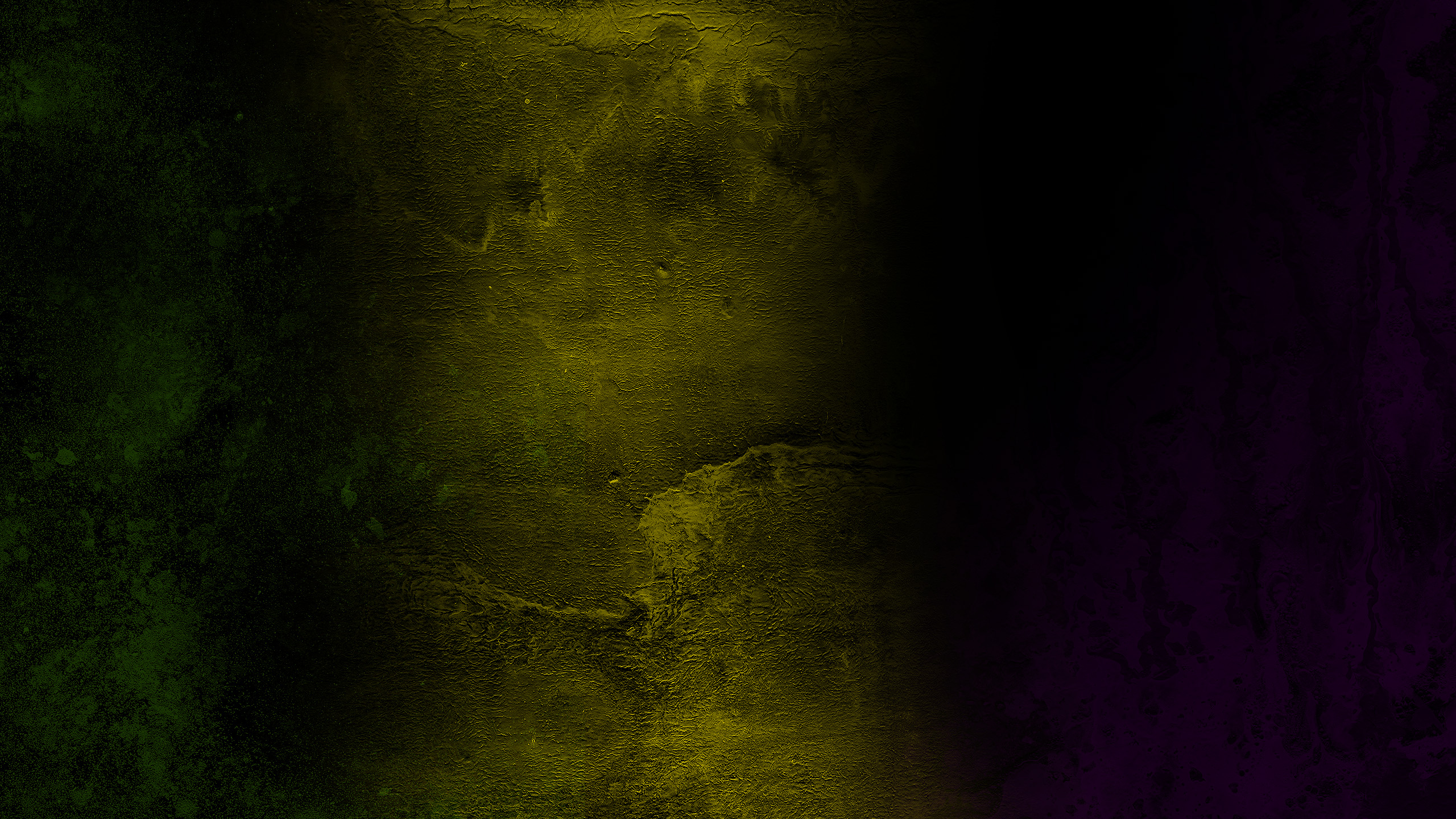 Dark Textured Wall with Green Yellow and Purple Gradients HD Wallpaper