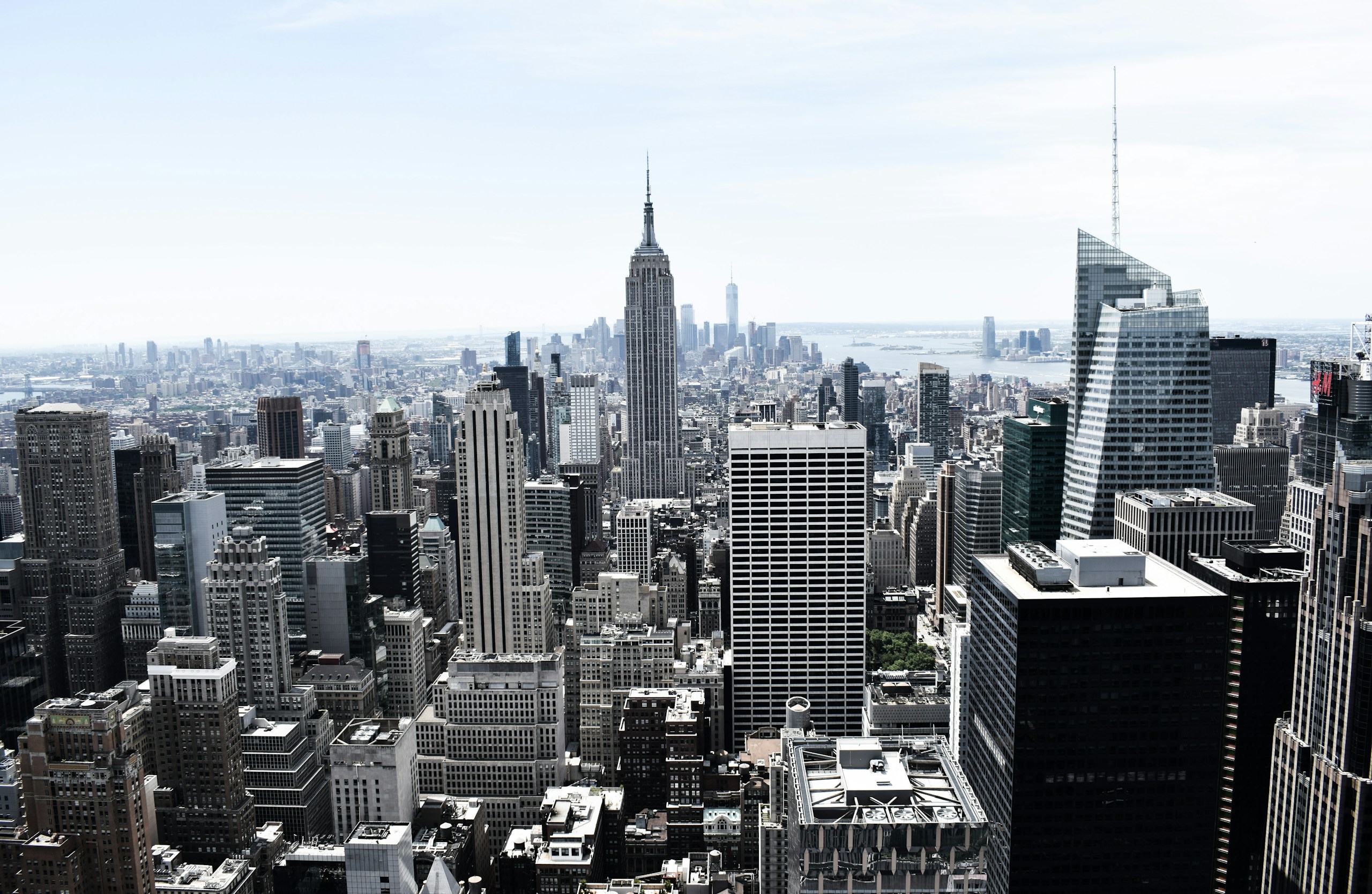 New York City Skyline with Empire State Building HD Wallpaper