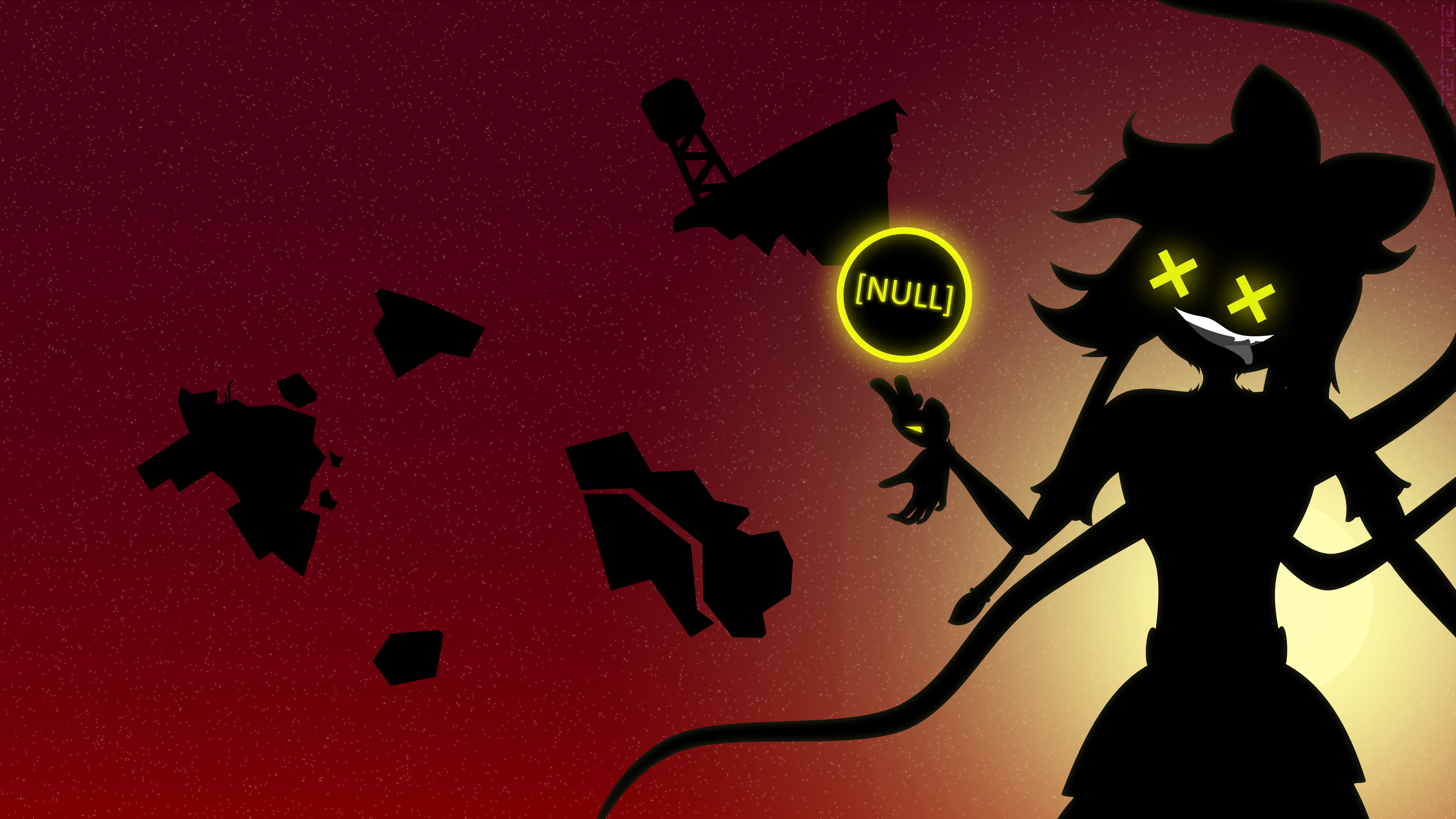 Cyn from Murder Drones holding a Null orb HD Wallpaper