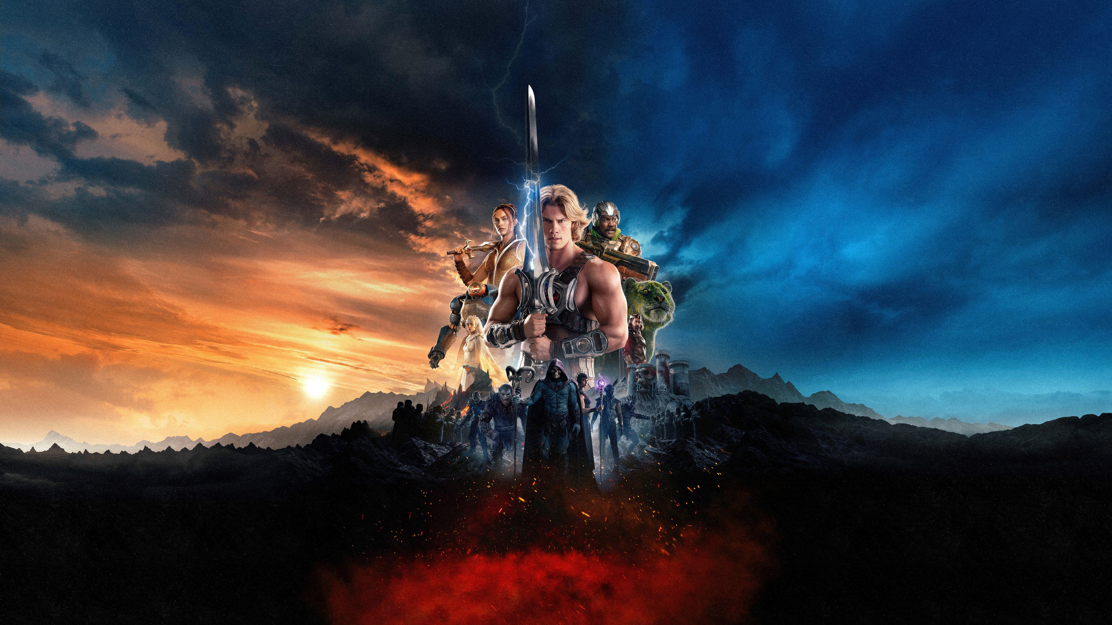He-Man and characters from Masters of the Universe HD Wallpaper