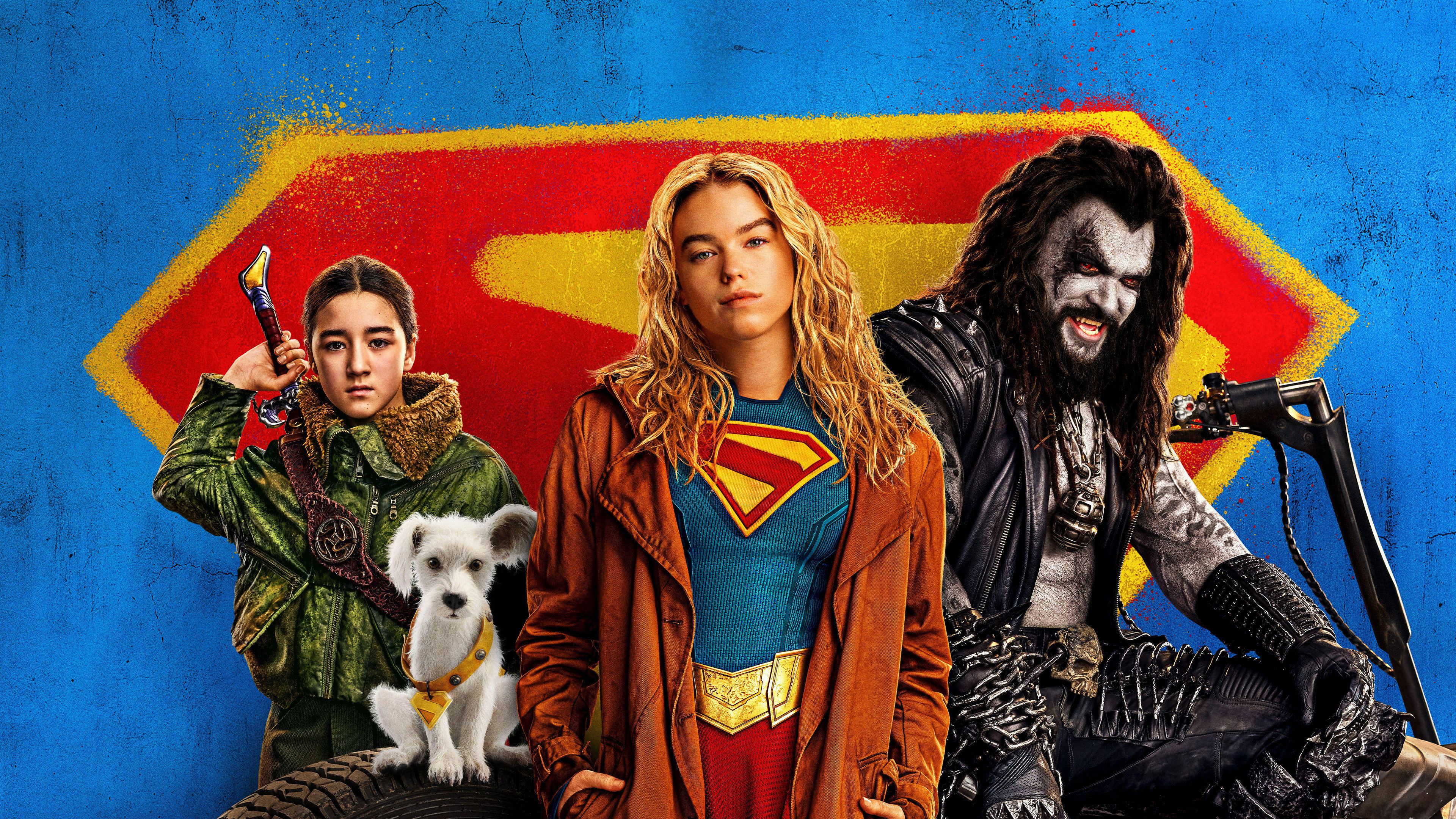 Supergirl, Ruthye, Krypto, and Lobo in Supergirl: Woman of Tomorrow HD Wallpaper