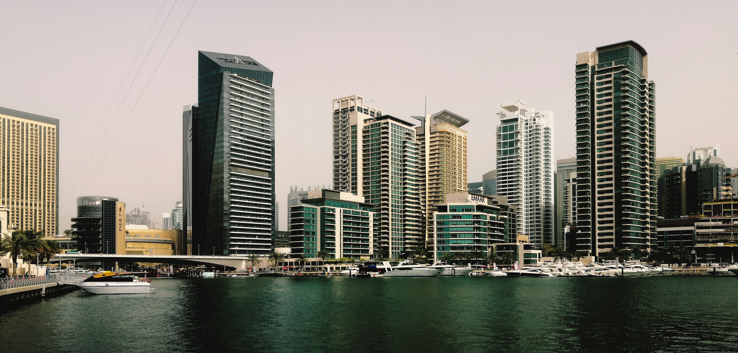 Modern Skyscrapers of Dubai Marina Skyline HD Wallpaper