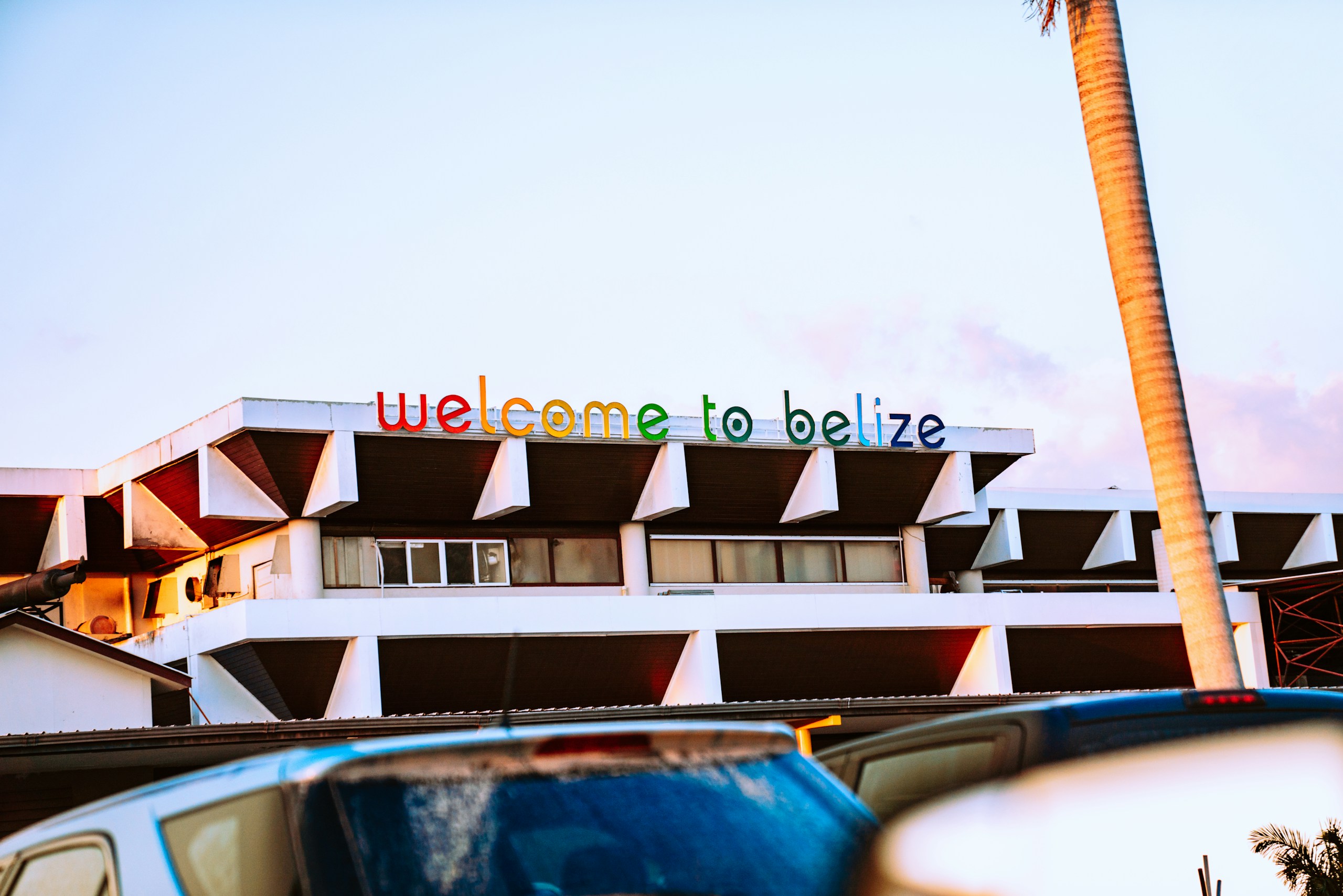 Welcome to Belize Sign at Belize City Airport HD Wallpaper