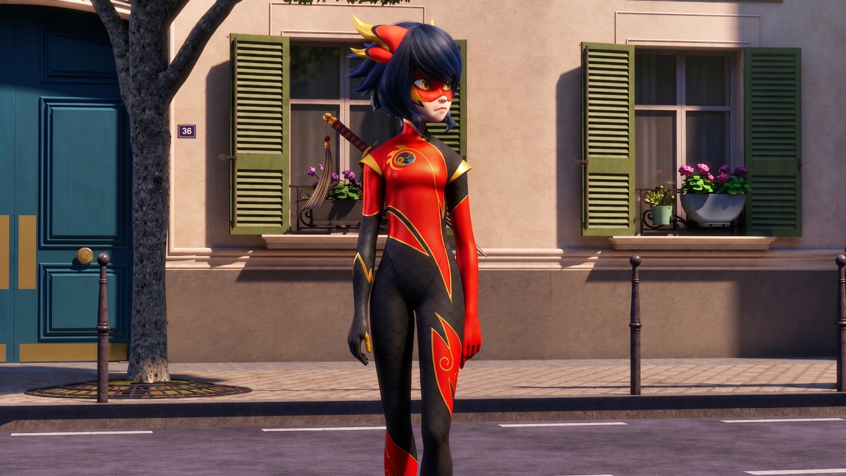 Ryuko from Miraculous Tales of Ladybug and Cat Noir HD Wallpaper