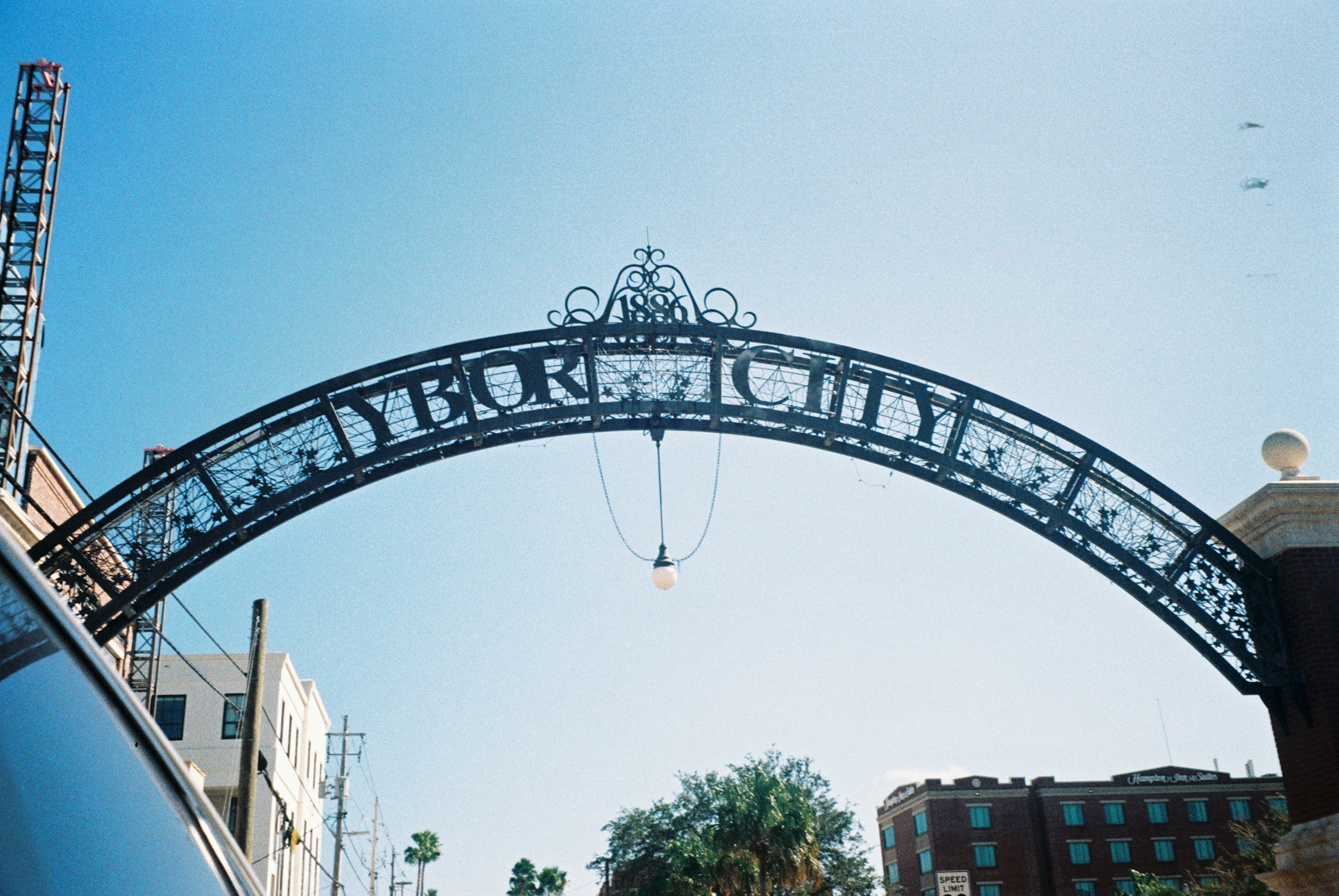 Historic Ybor City Archway Sign in Tampa Florida HD Wallpaper