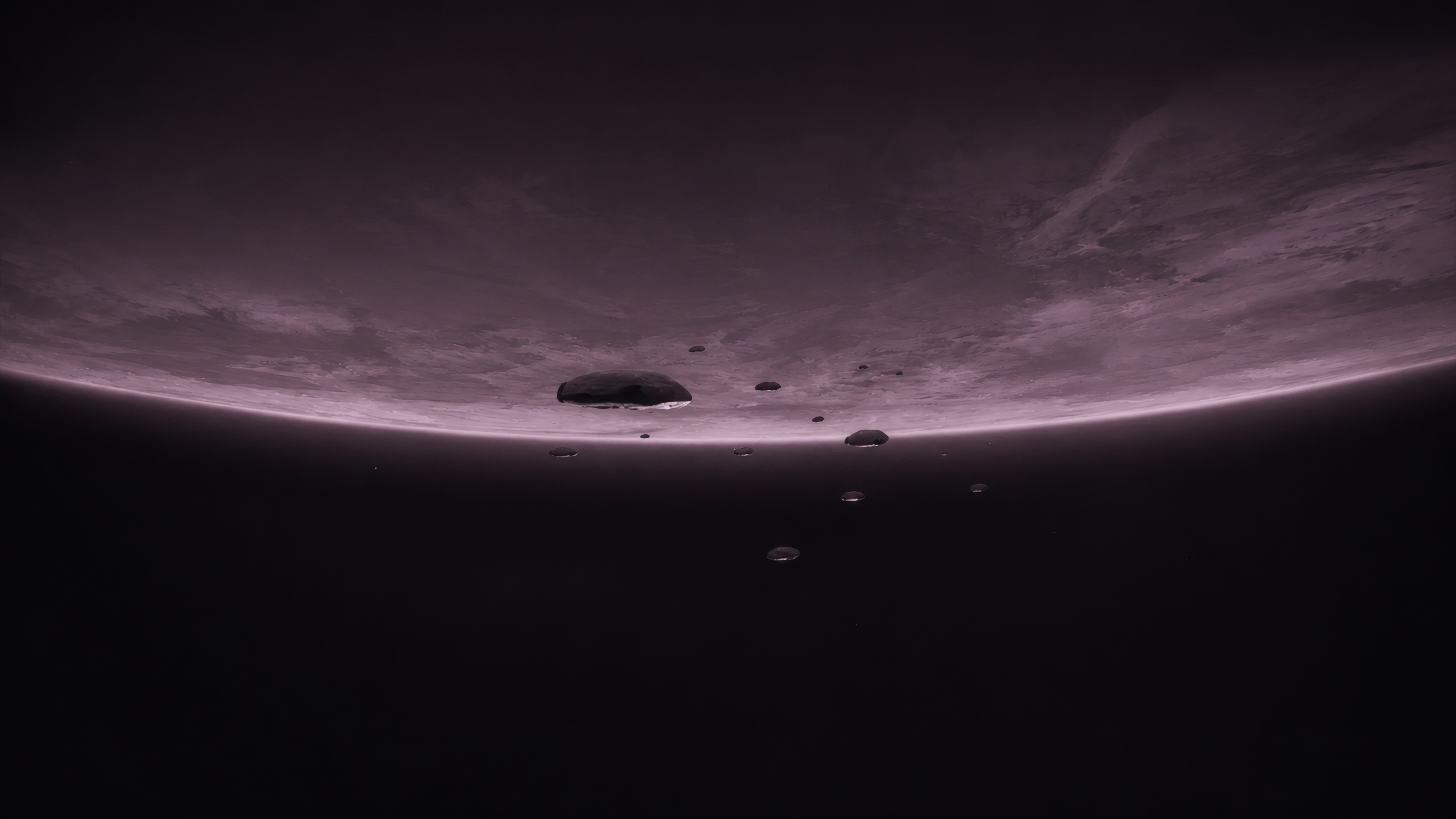 Spaceships orbiting a planet from Dune HD Wallpaper