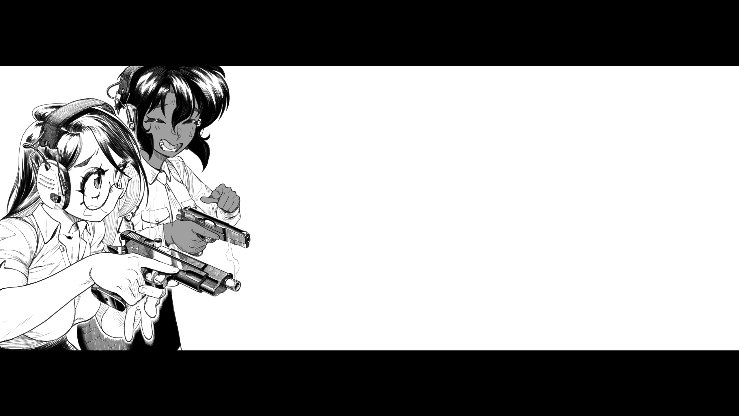Rally Vincent and Minnie May Hopkins from Gunsmith Cats HD Wallpaper