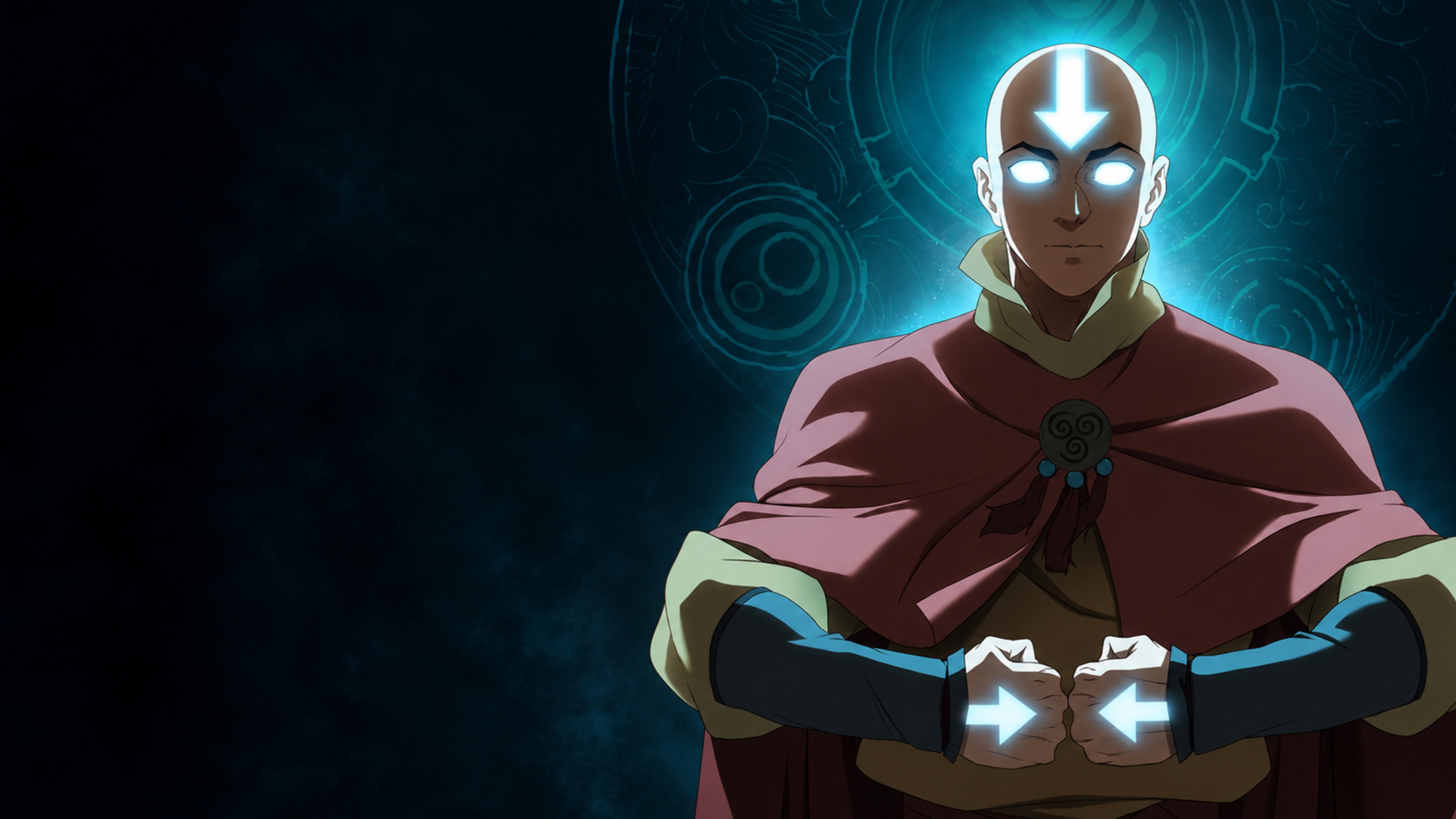 Adult Aang in the Avatar State from Avatar HD Wallpaper