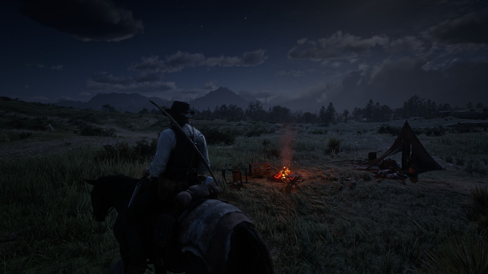 Arthur Morgan on horseback in Red Dead Redemption 2 HD Wallpaper