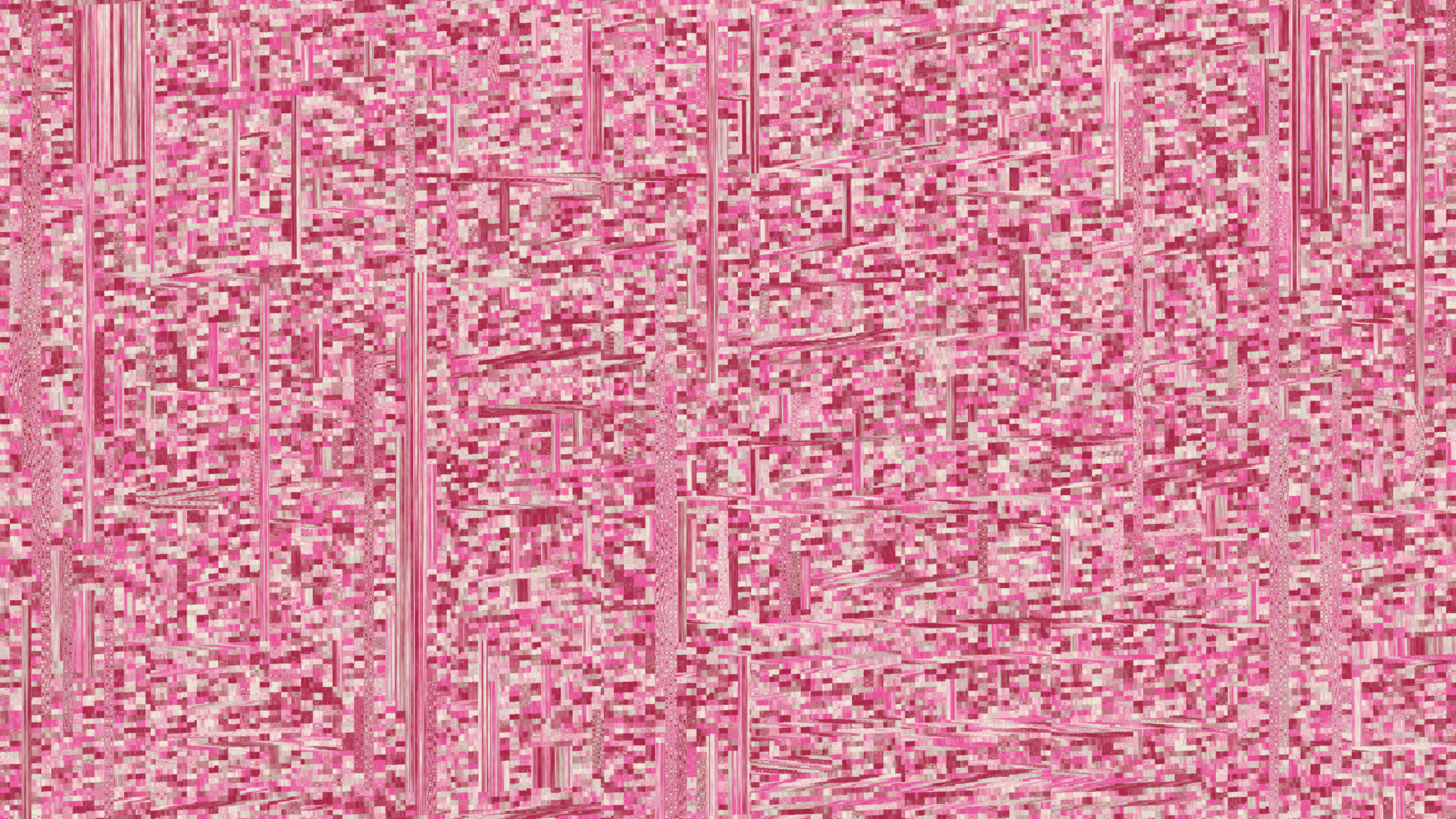 Pink Digital Glitch Art Abstract Pattern HD Wallpaper