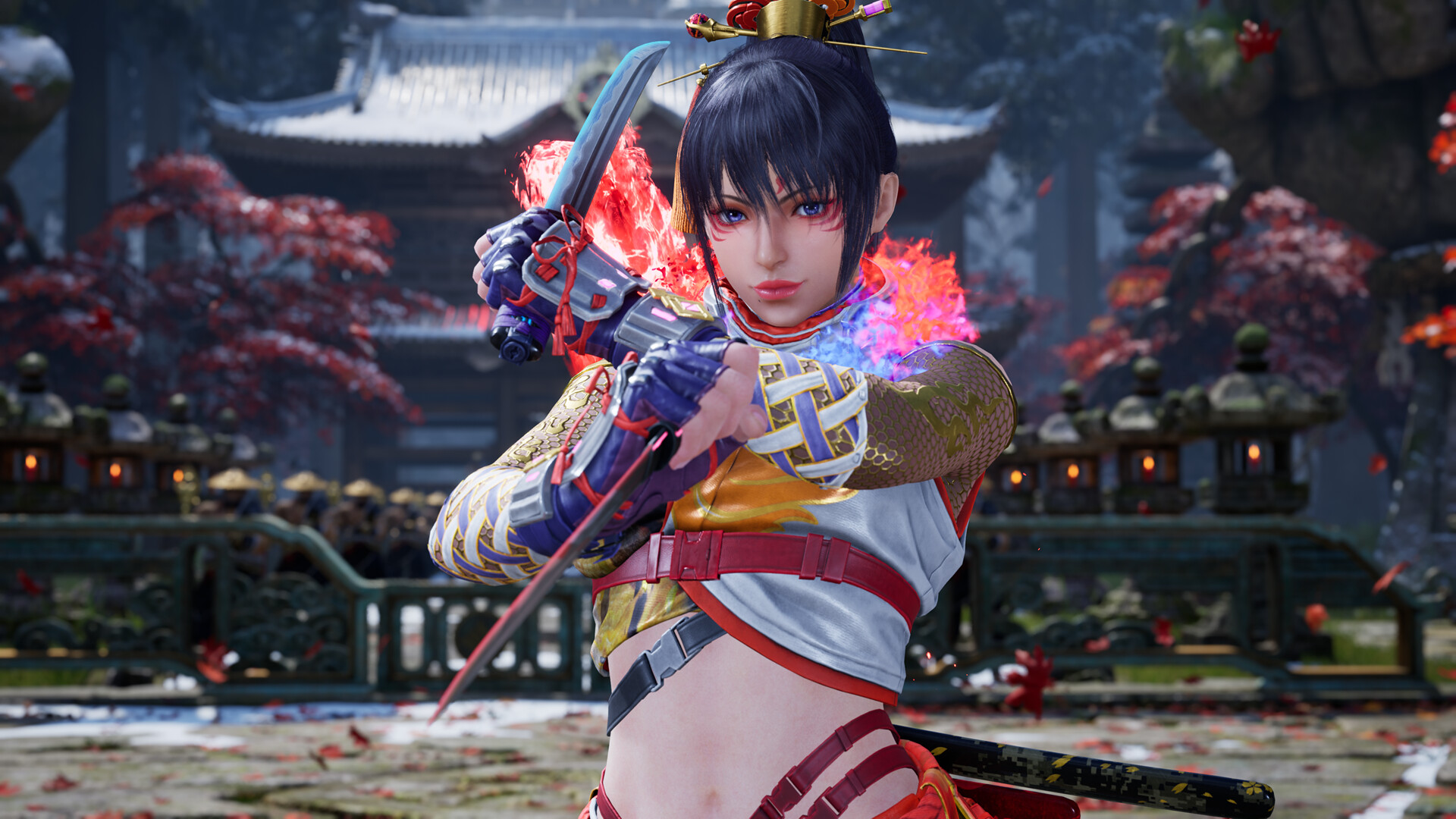 Kunimitsu II from Tekken 7 holding a dagger HD Wallpaper