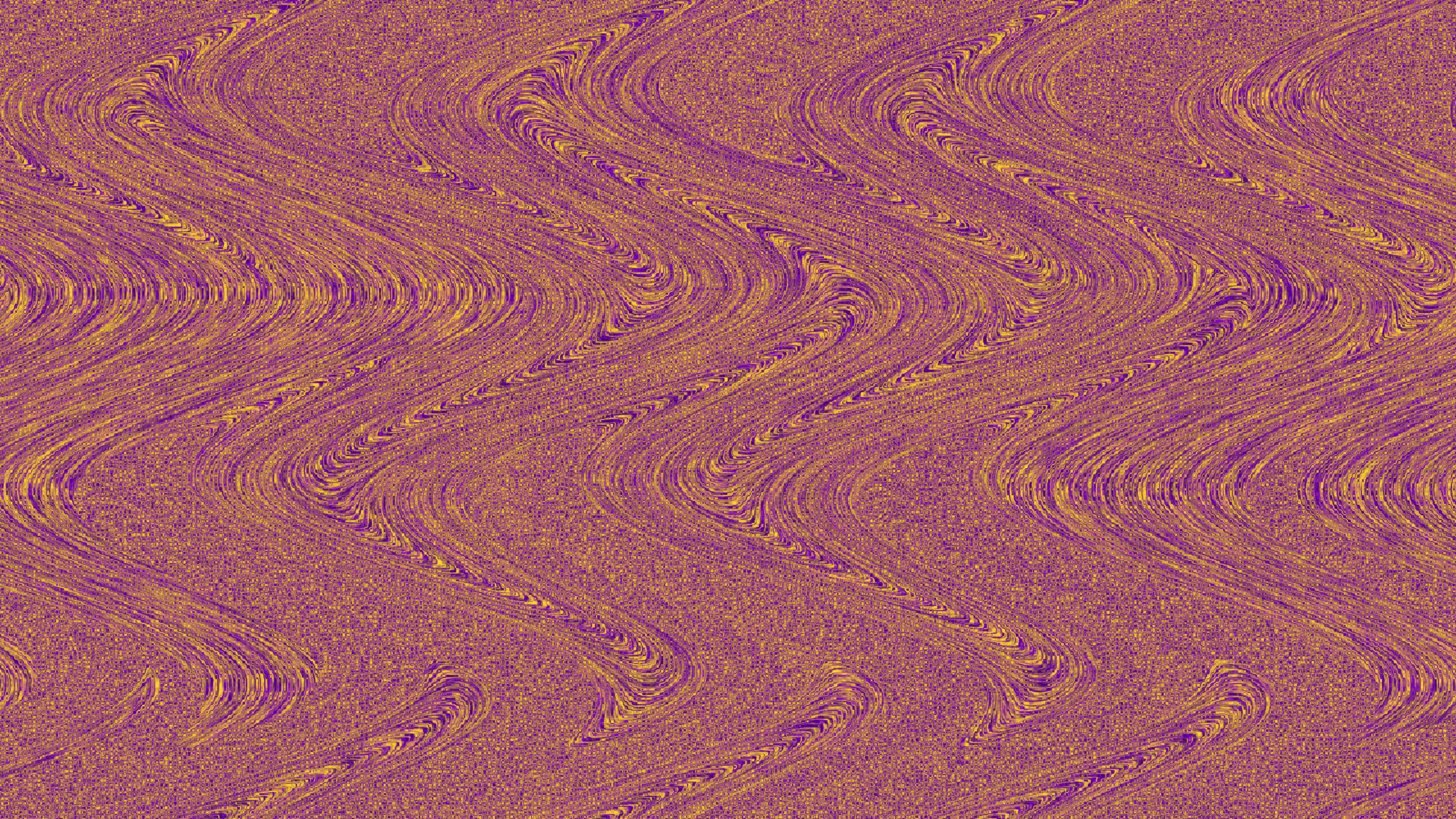 Abstract Purple and Gold Sinusoidal Wave Pattern HD Wallpaper