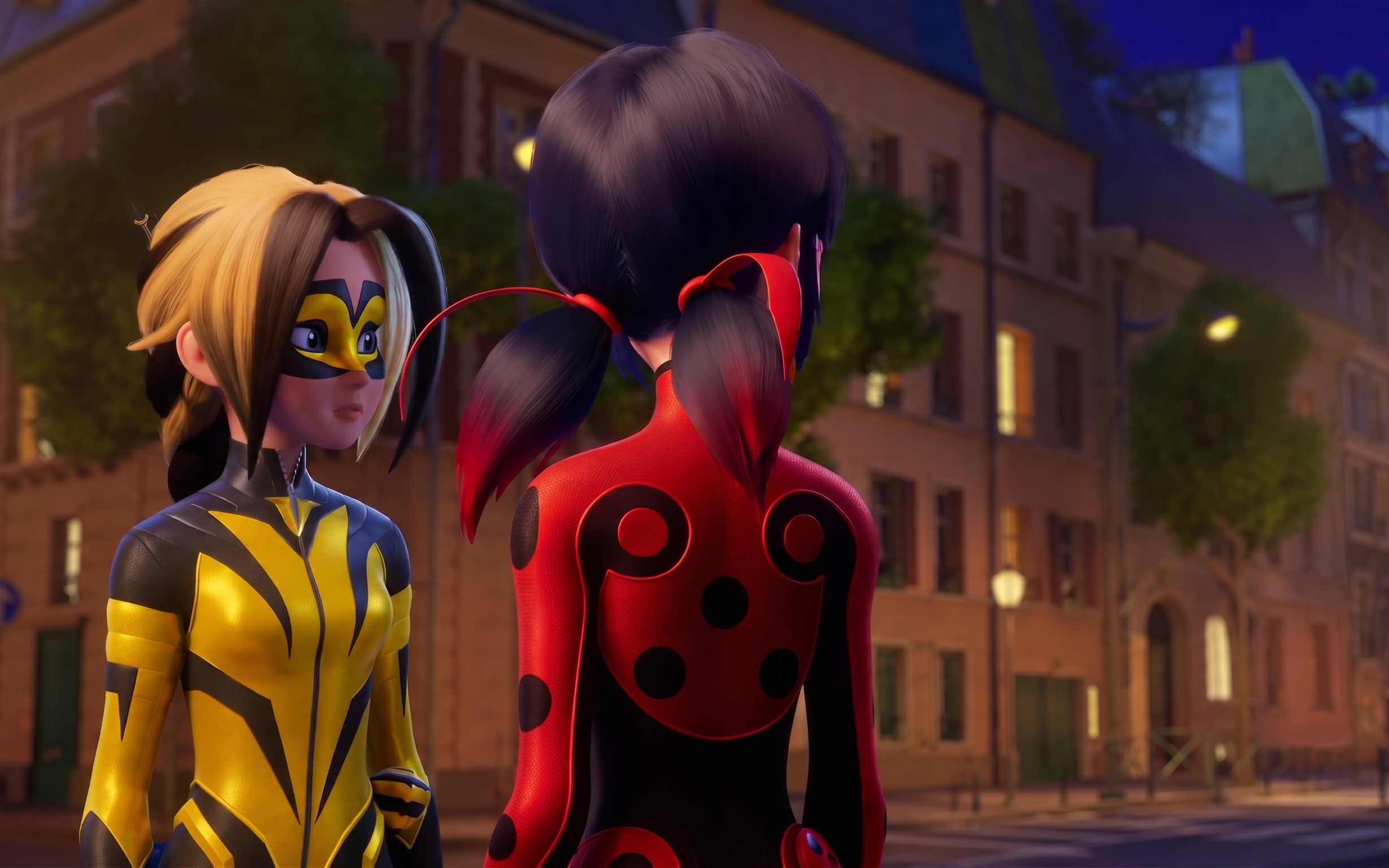 Ladybug and Vesperia in Miraculous Ladybug HD Wallpaper