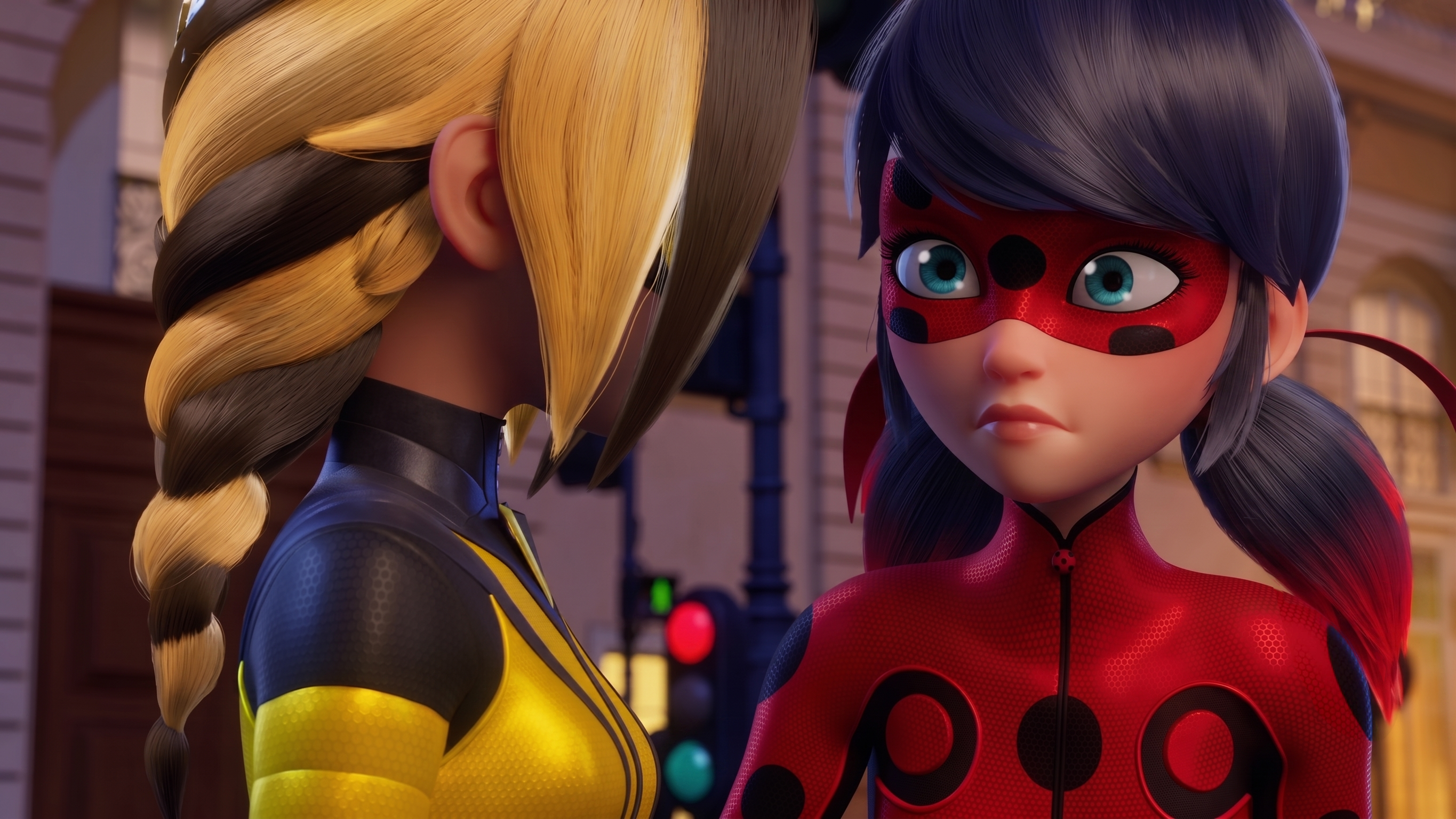 Ladybug and Vesperia in Miraculous Ladybug HD Wallpaper