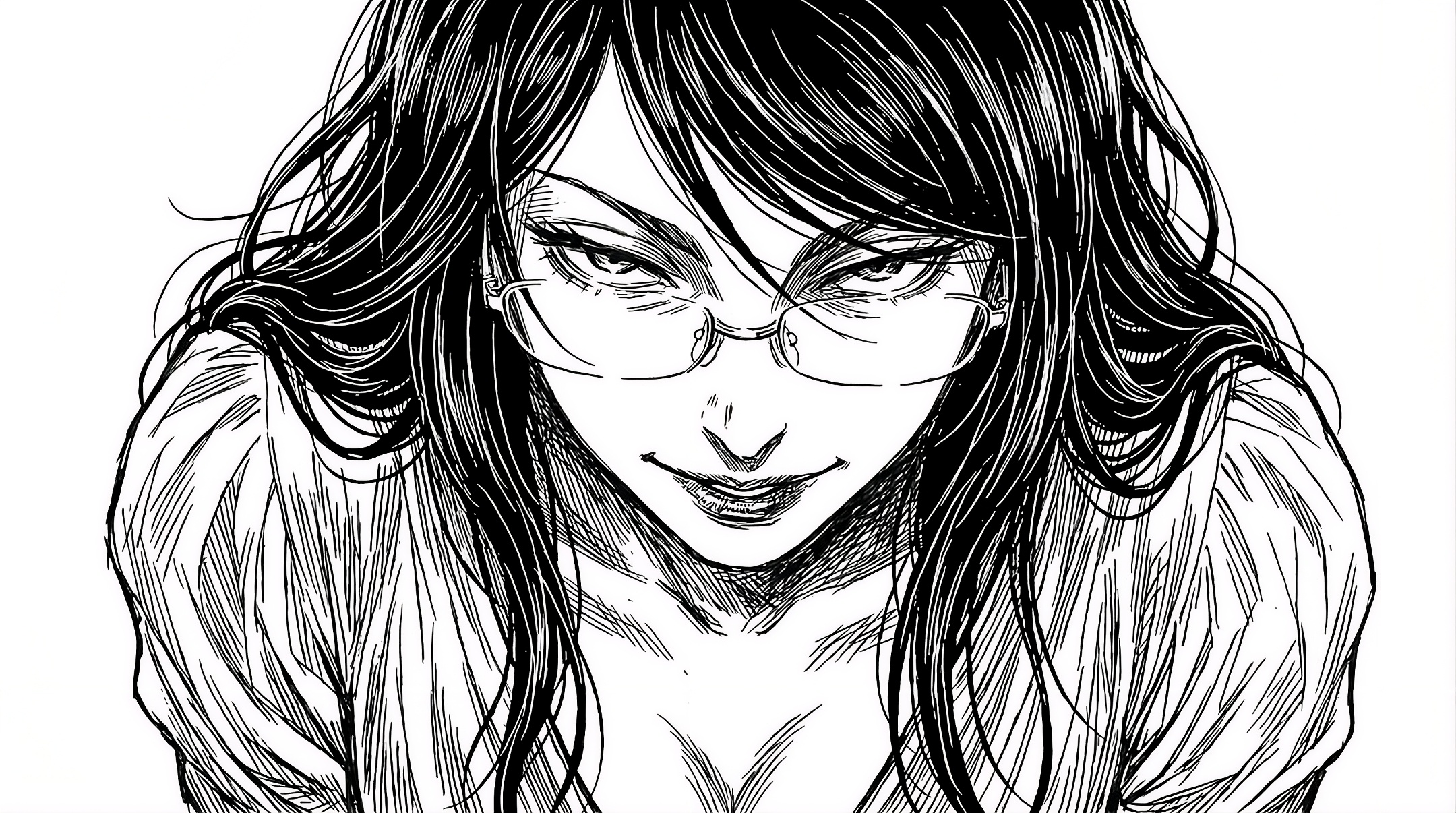 Rize Kamishiro from Tokyo Ghoul Manga Illustration HD Wallpaper