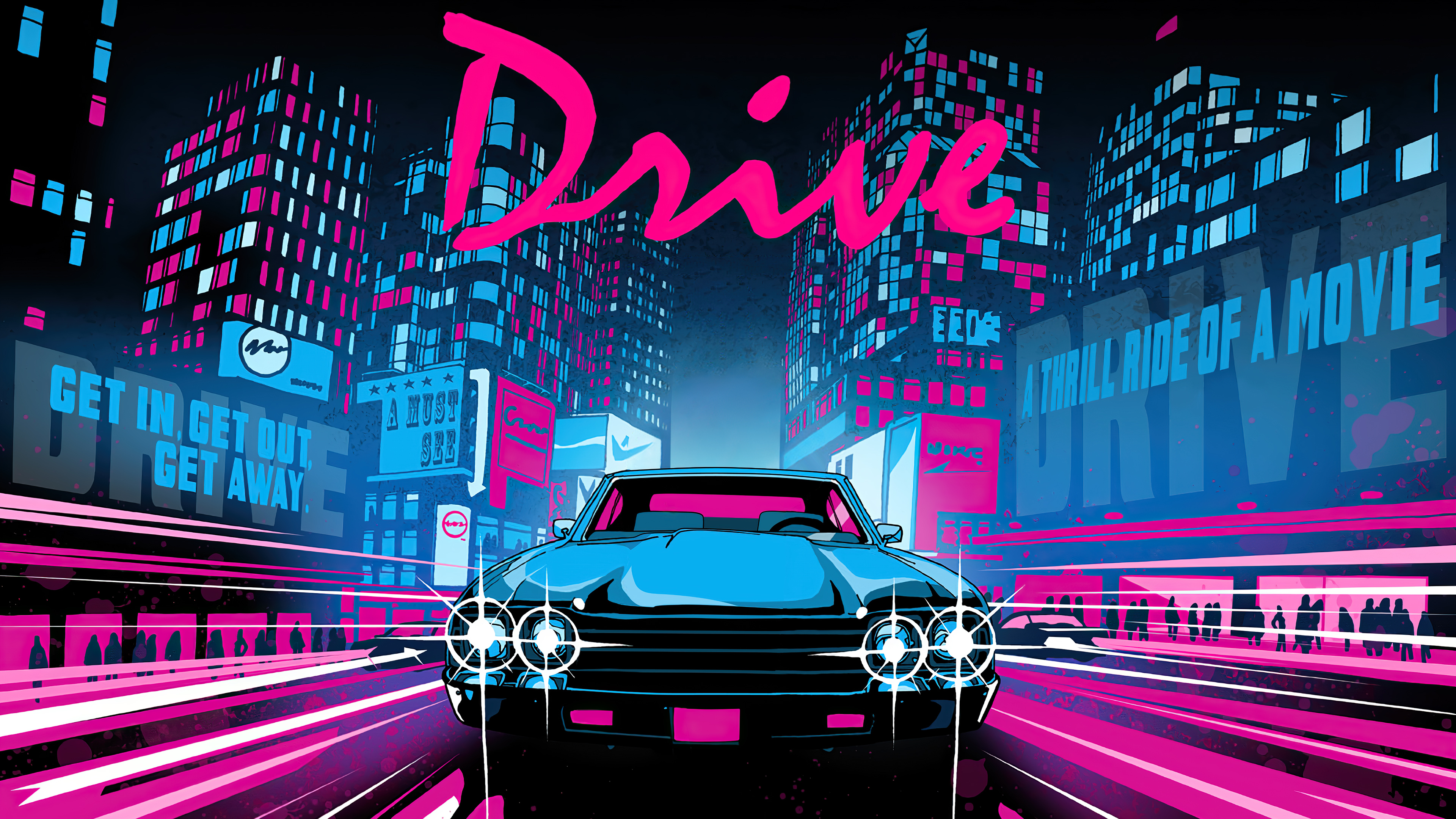 Drive A Thrill Ride of a Movie HD Wallpaper