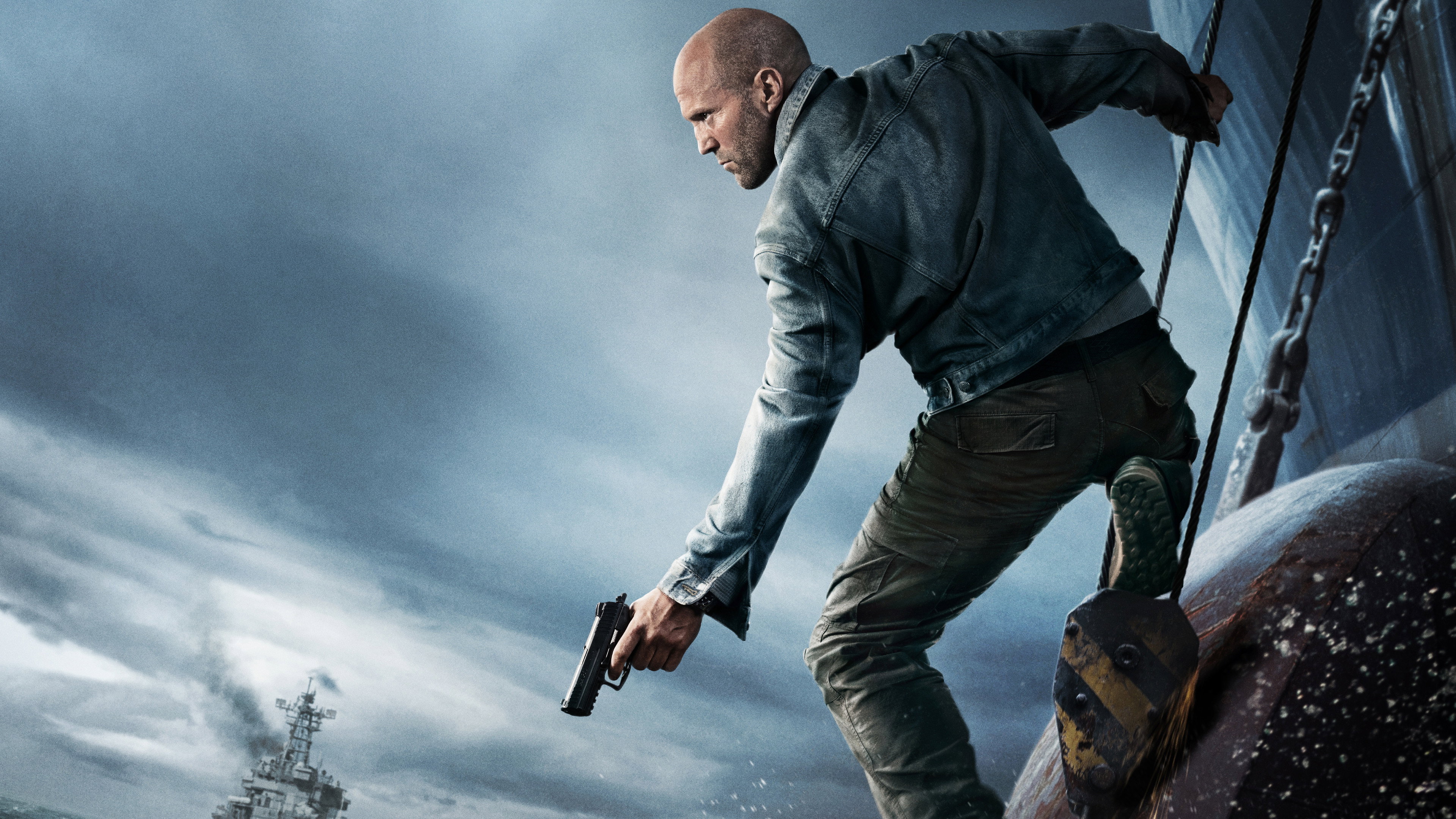 Jason Statham as Cole Reed in Mutiny HD Wallpaper