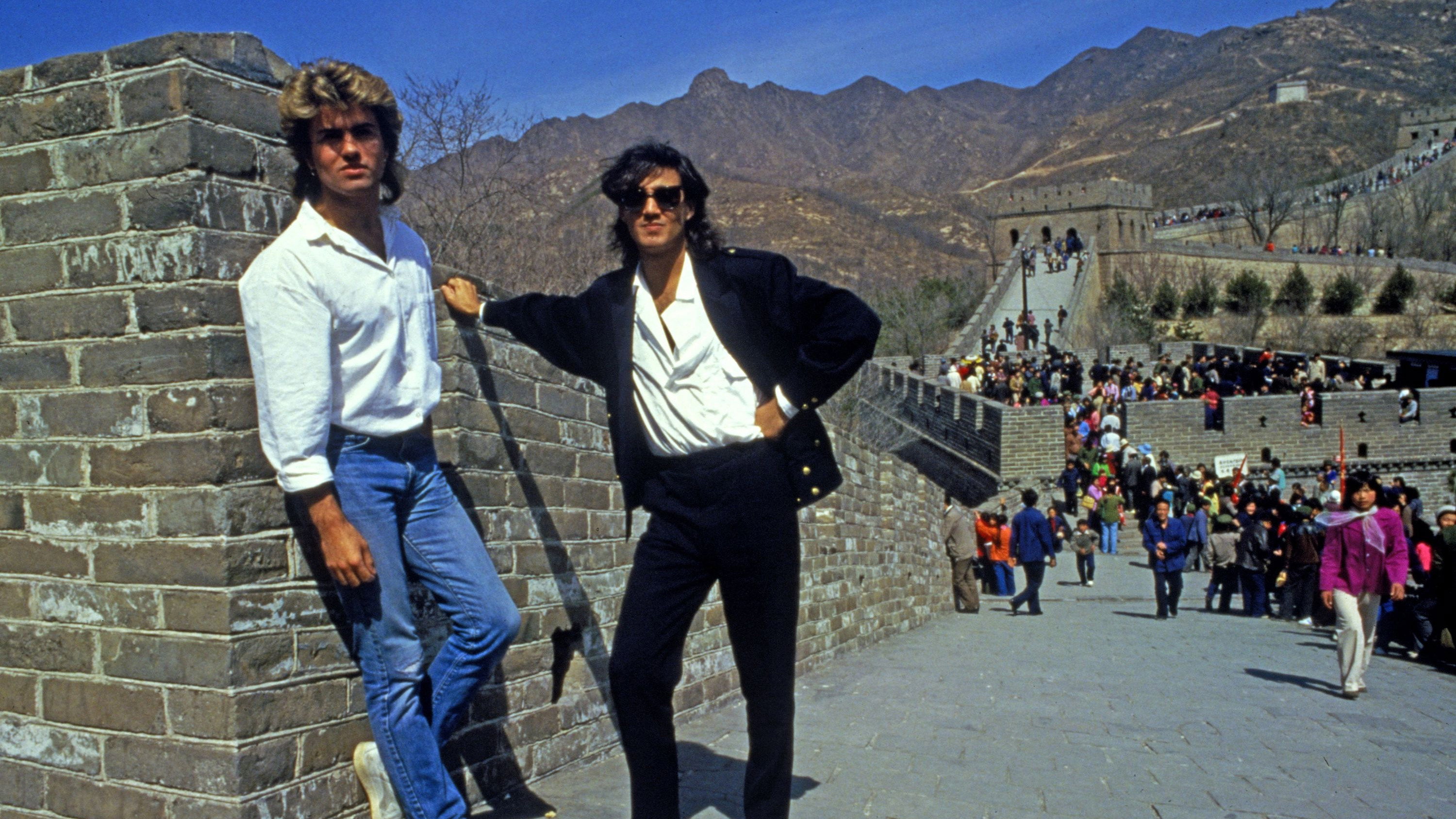 George Michael and Andrew Ridgeley of Wham! in China HD Wallpaper